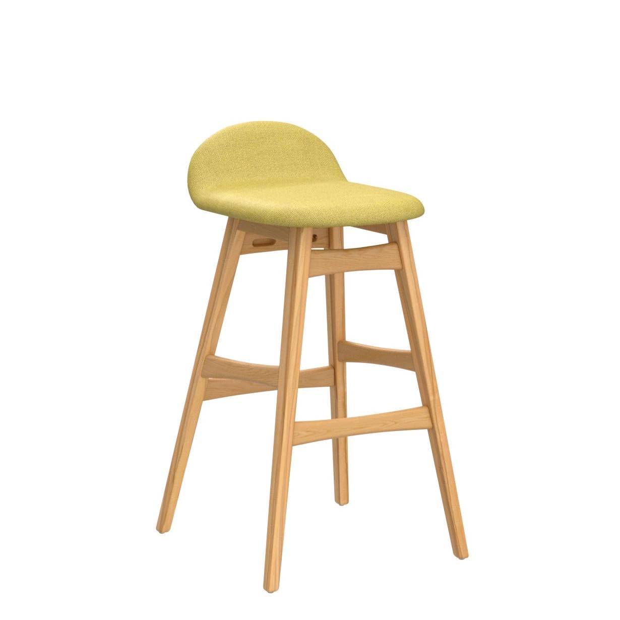 Christopher Knight Home Moria Fabric & Oak Finish Bar Stools - Set of 2, Green Tea - Counter Height Stools for Kitchen Island, Breakfast Bar & Home Decor