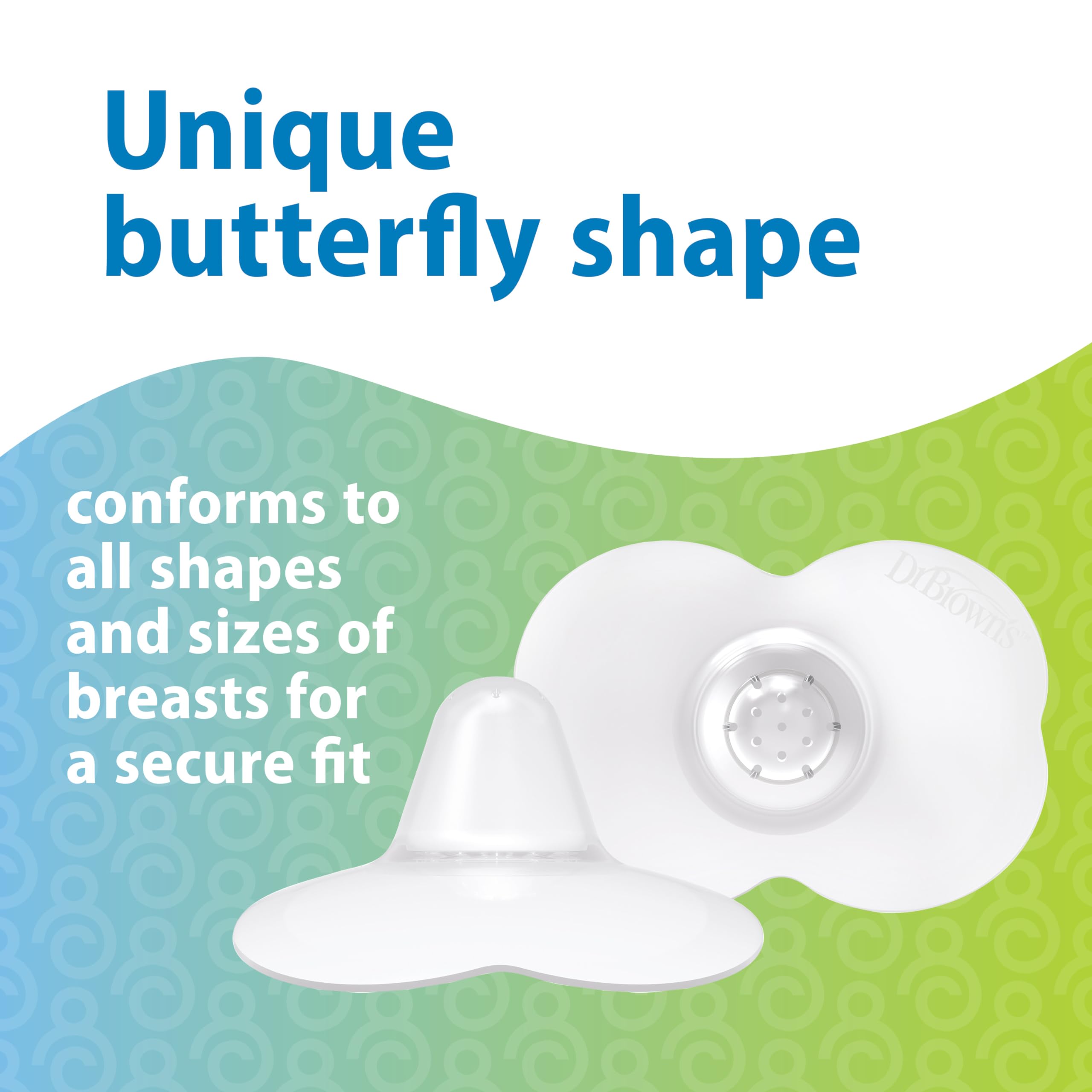 Dr. Brown's Butterfly Breastfeeding Nipple Shields - 20mm Size 1 for Sore, Flat or Inverted Nipples - Helps with Latching Difficulties - Includes Microwave Sterilizer Carrying Case - Perfect for New Moms and Breastfeeding Comfort at Home or On-the-Go