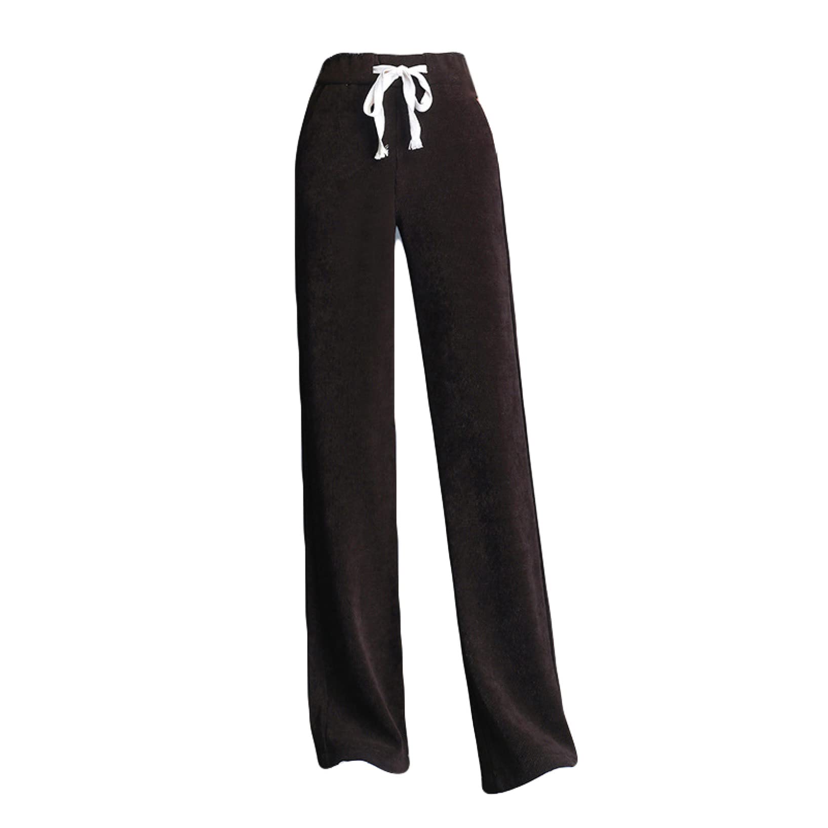 KKONION Women's Wide Leg Loose Comfortable Pants with Pockets - Straight Leg Trousers for Vacation, Work & Casual Wear - Breathable Long Pants for Office, Travel & Everyday Use