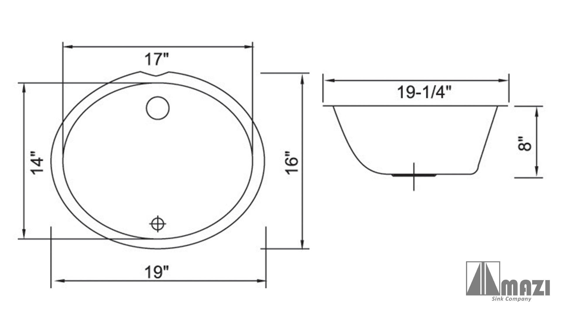 Premium Ceramic Undermount Bathroom Sink - 16