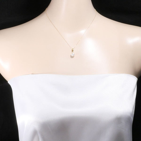 18K Yellow Gold Pearl Necklace for Women - Elegant Luxury Jewelry Gift for Birthday, Anniversary & Special Occasions