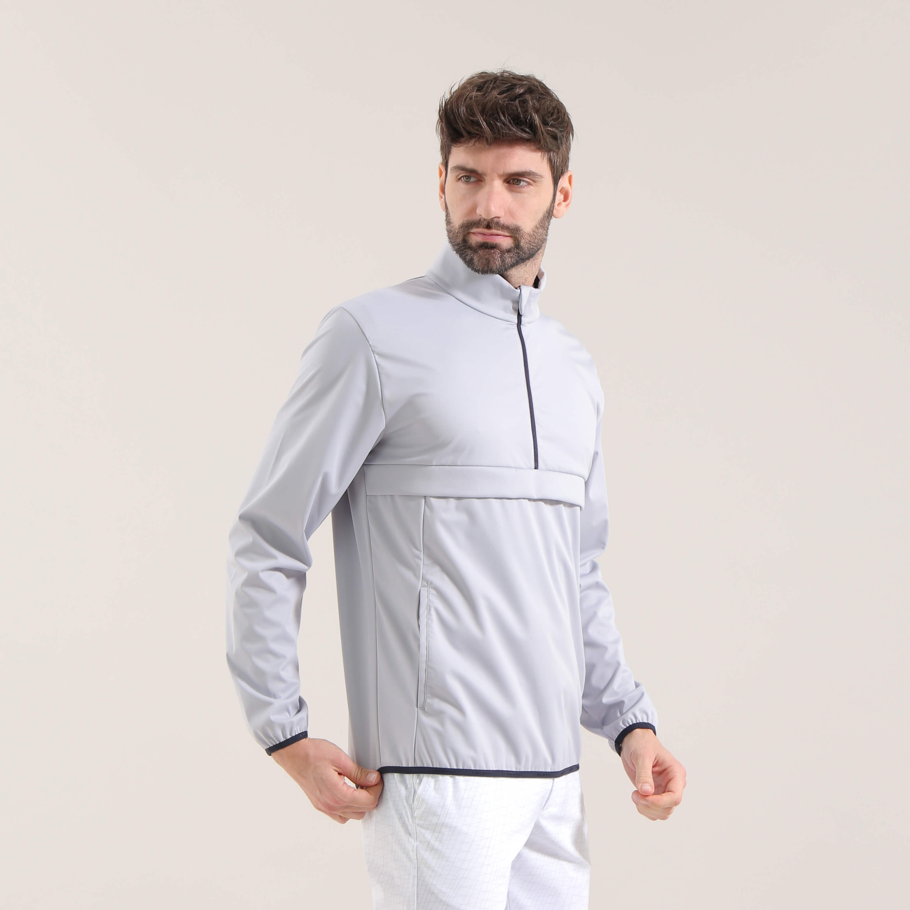 RIGON Ultra Light Softshell Quarter Zip Jacket for Men & Women - Breathable, Water-Resistant & Windproof - Perfect for Hiking, Running & Outdoor Activities | Final Sale