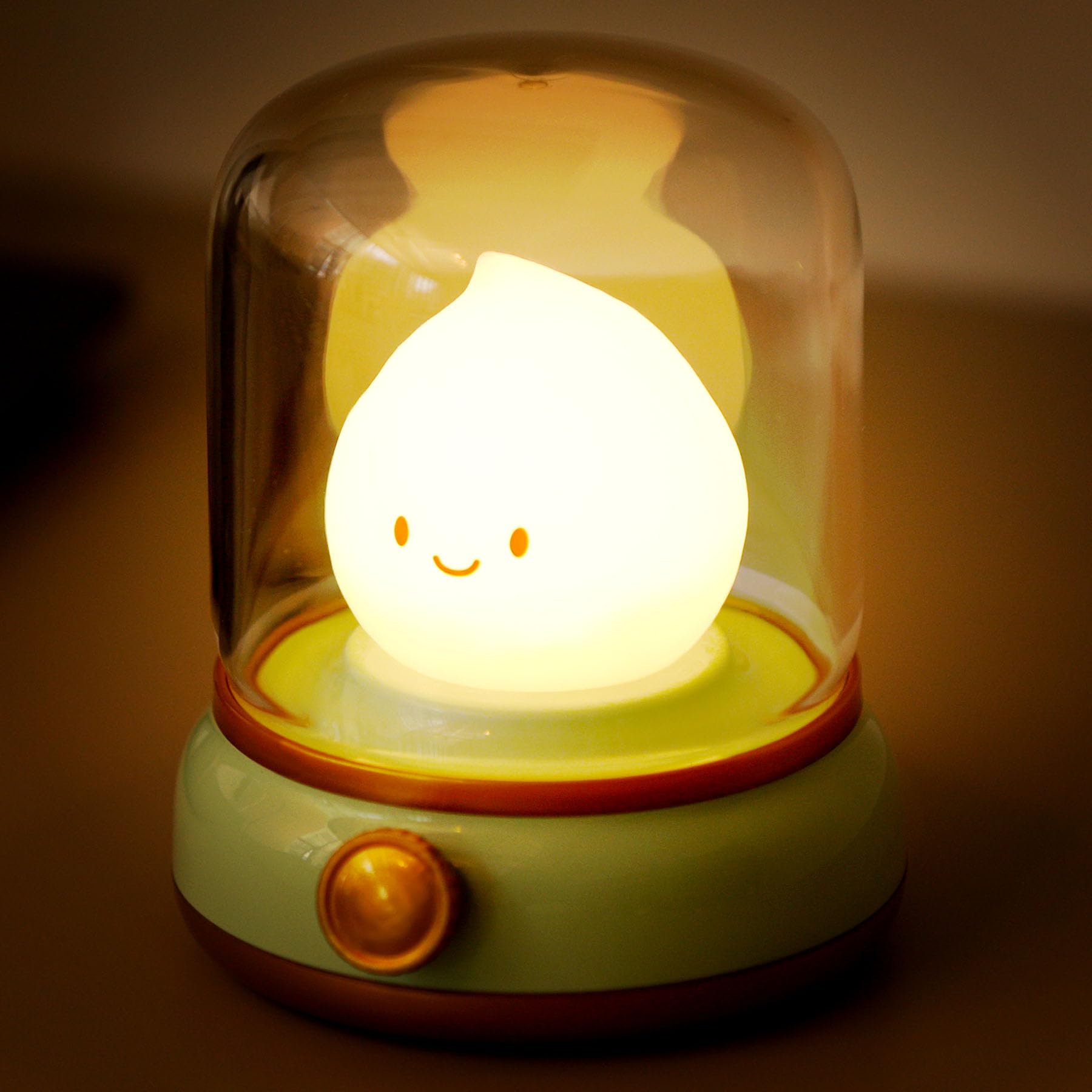 Chibi Flame Lamp - Anime Cozy Night Light with Retro Design, USB Rechargeable LED Desk Decor for Bedroom, Gift for Anime Fans & Home Decoration | Perfect for Bedside, Gaming Room & Relaxation