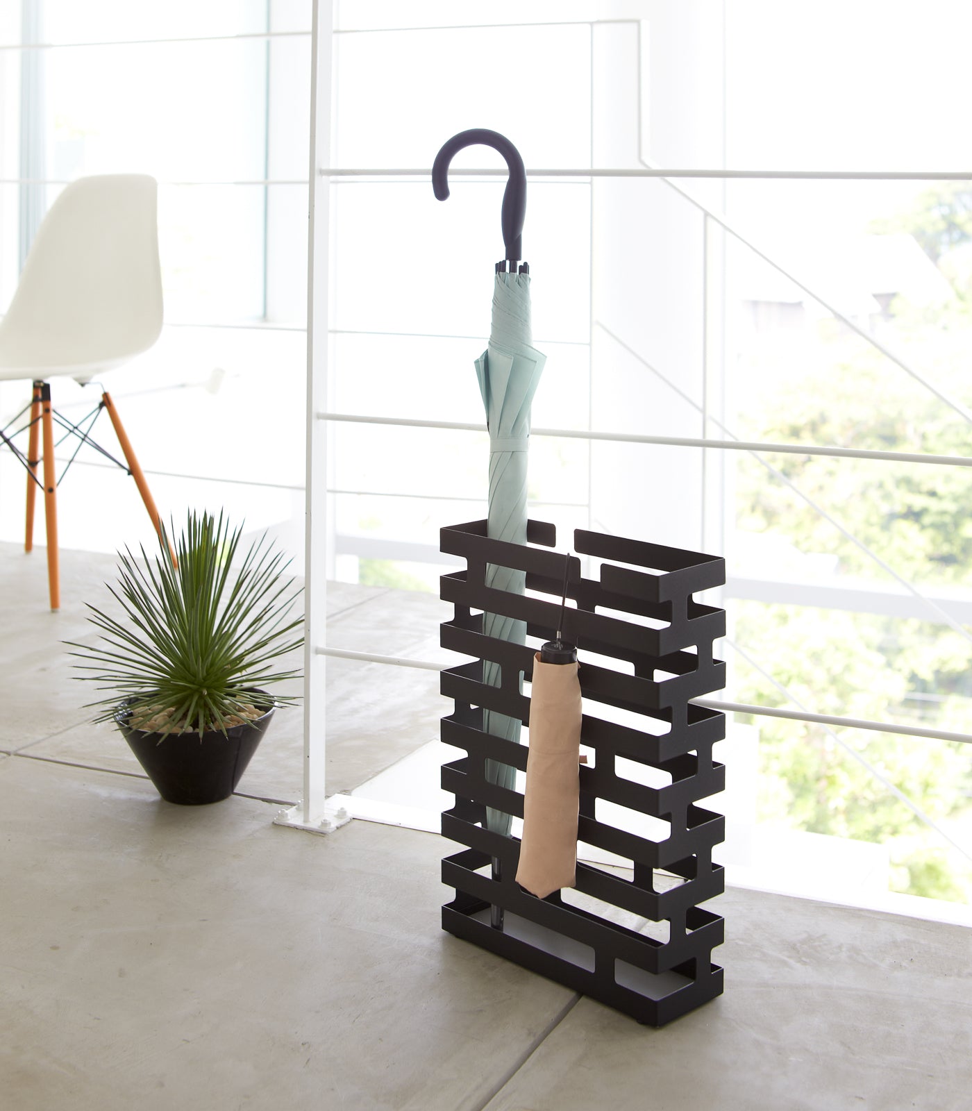 Stylish Steel Umbrella Stand - 2 Modern Designs for Home & Office Entryway Organization | Perfect for Rainy Days & Indoor/Outdoor Use