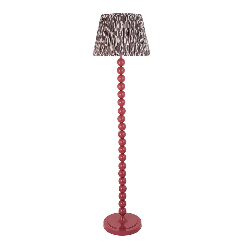 Auralis Ikat Floor Lamp with E27 Socket - Modern Handwoven Design for Living Room, Bedroom & Office Lighting