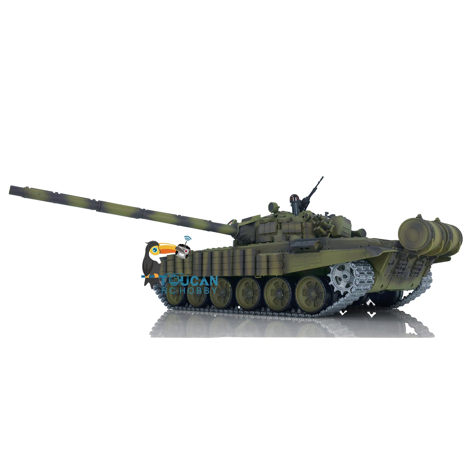 Henglong 1/16 Scale T72 Radio Controlled Tank - US Stock Metal Tracked Electric Battle Tank with 7.0 Mainboard & Battery Charger - Perfect for Military Enthusiasts, Collectors and Outdoor RC Battles