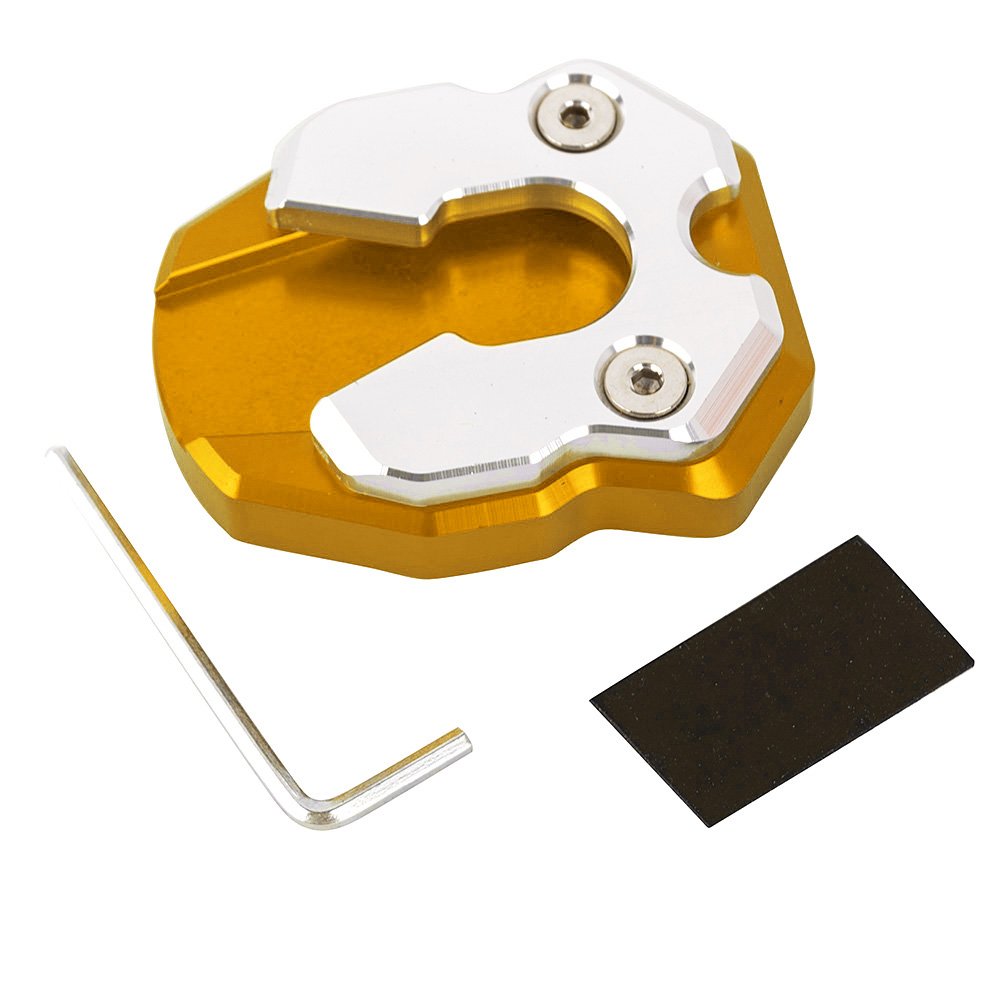 Yamaha N-MAX 155 2015-2018 Motorcycle Side Stand - Gold Aluminum Alloy Kickstand Replacement for Enhanced Stability - Perfect for Parking & Bike Maintenance