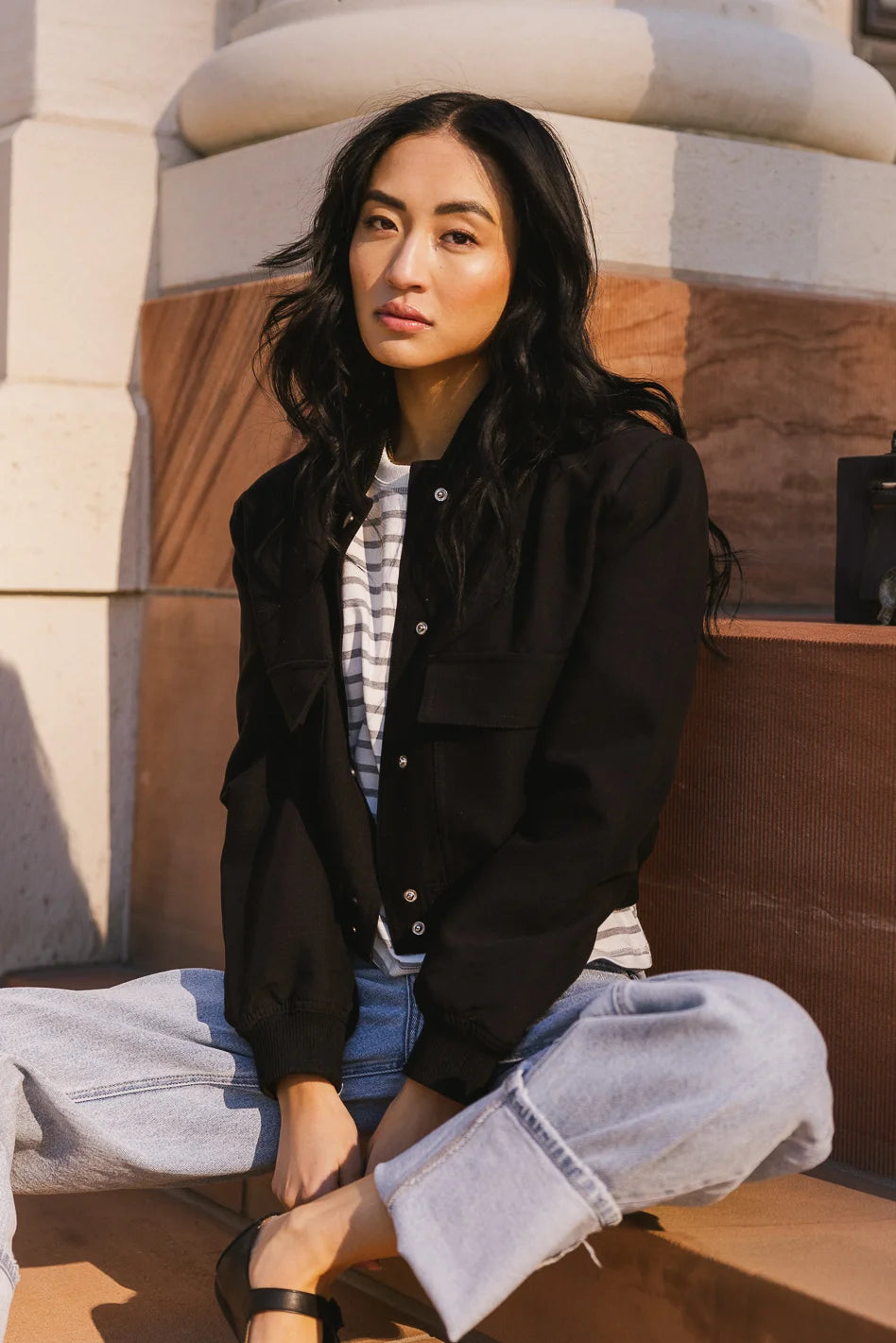 Jocelyn Black Women's Jacket - Stylish Outerwear for Fall & Winter | Casual & Office Wear
