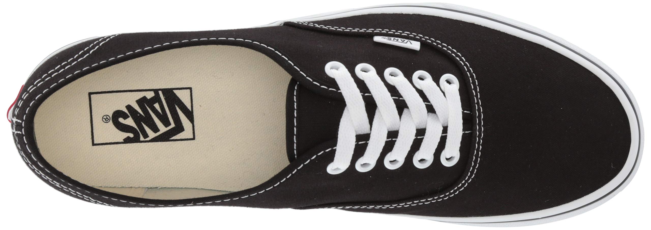 Vans Authentic Unisex Sneakers - Black & White Canvas Shoes for Men & Women | Casual Wear, Skateboarding, Street Style