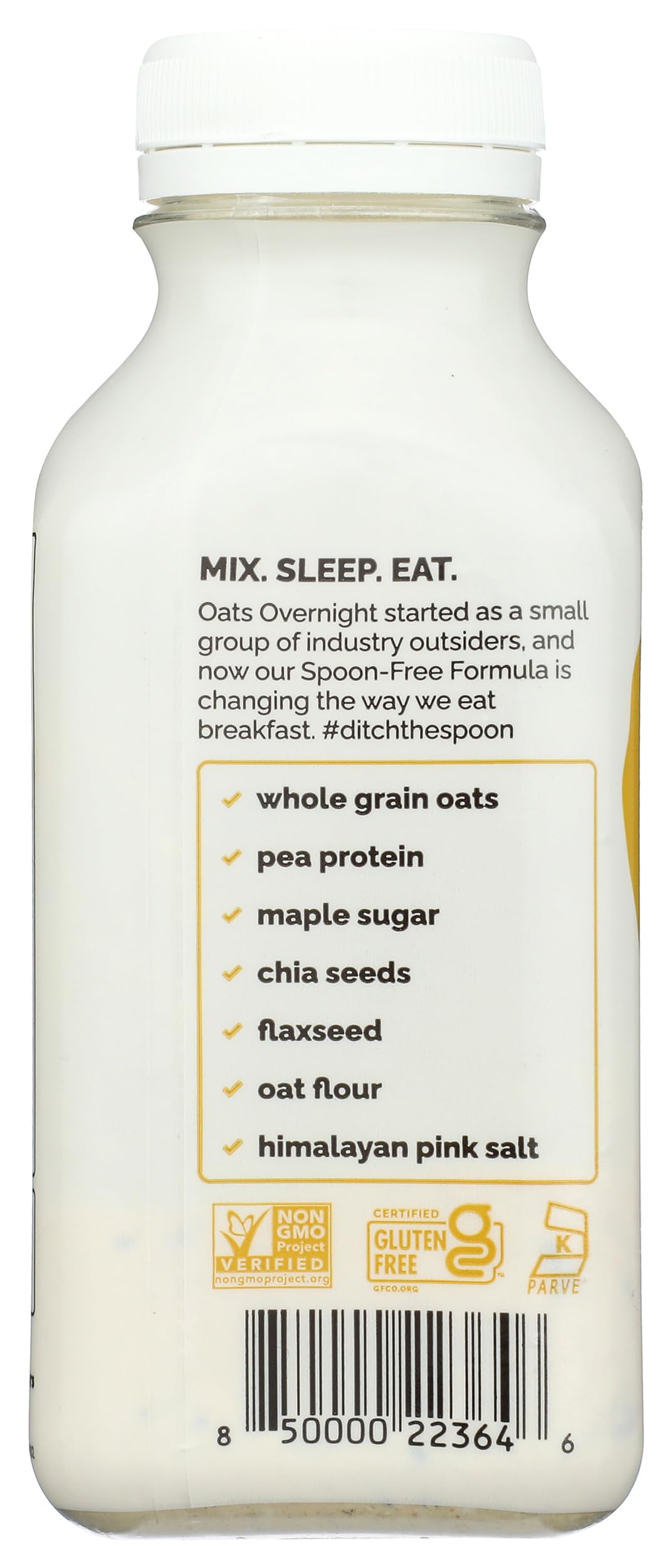 Oats Overnight Maple Brown Sugar Overnight Oats Shake - 2.2 oz Pack | High Protein Breakfast Meal Replacement | Quick & Easy Healthy Snack for Busy Mornings, Workouts, and On-the-Go Nutrition