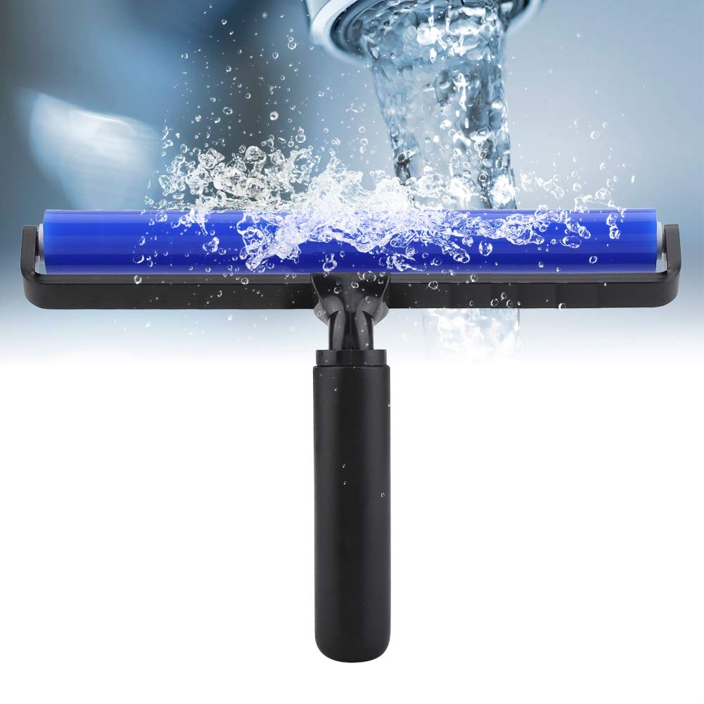 Anti-Static Silicone Roller for Lint & Dust Removal - 12 Inch Manual Cleaning Tool (Blue) - Perfect for Pet Hair, Clothes, Furniture & Car Interiors
