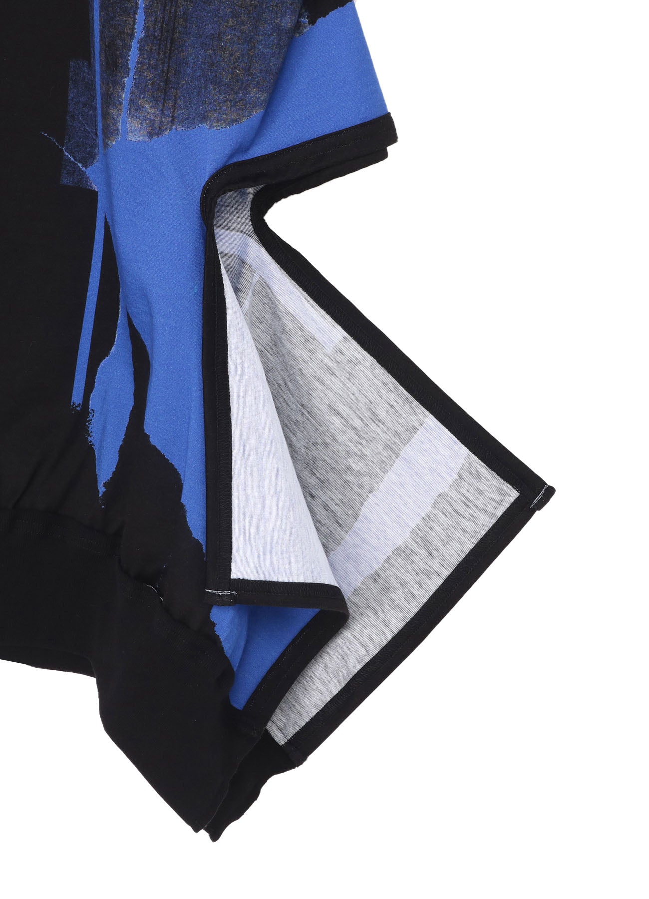 Men's Cotton Jersey Torn Pattern Slash Piping T-Shirt - Trendy Distressed Tee for Casual Wear & Street Style