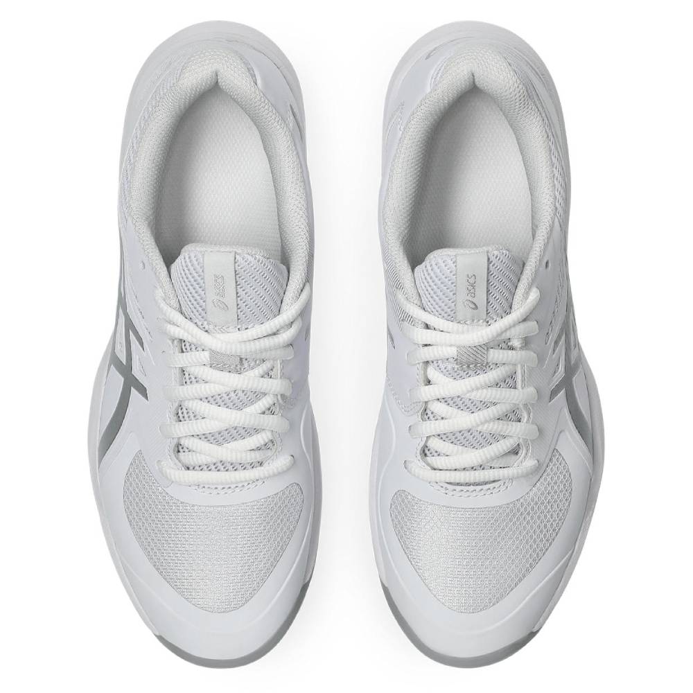 ASICS Game FF Women's Tennis Shoes - White/Pure Silver - Lightweight & Supportive Court Shoes for Competitive Play | Perfect for Tennis Matches, Training & Gym Workouts