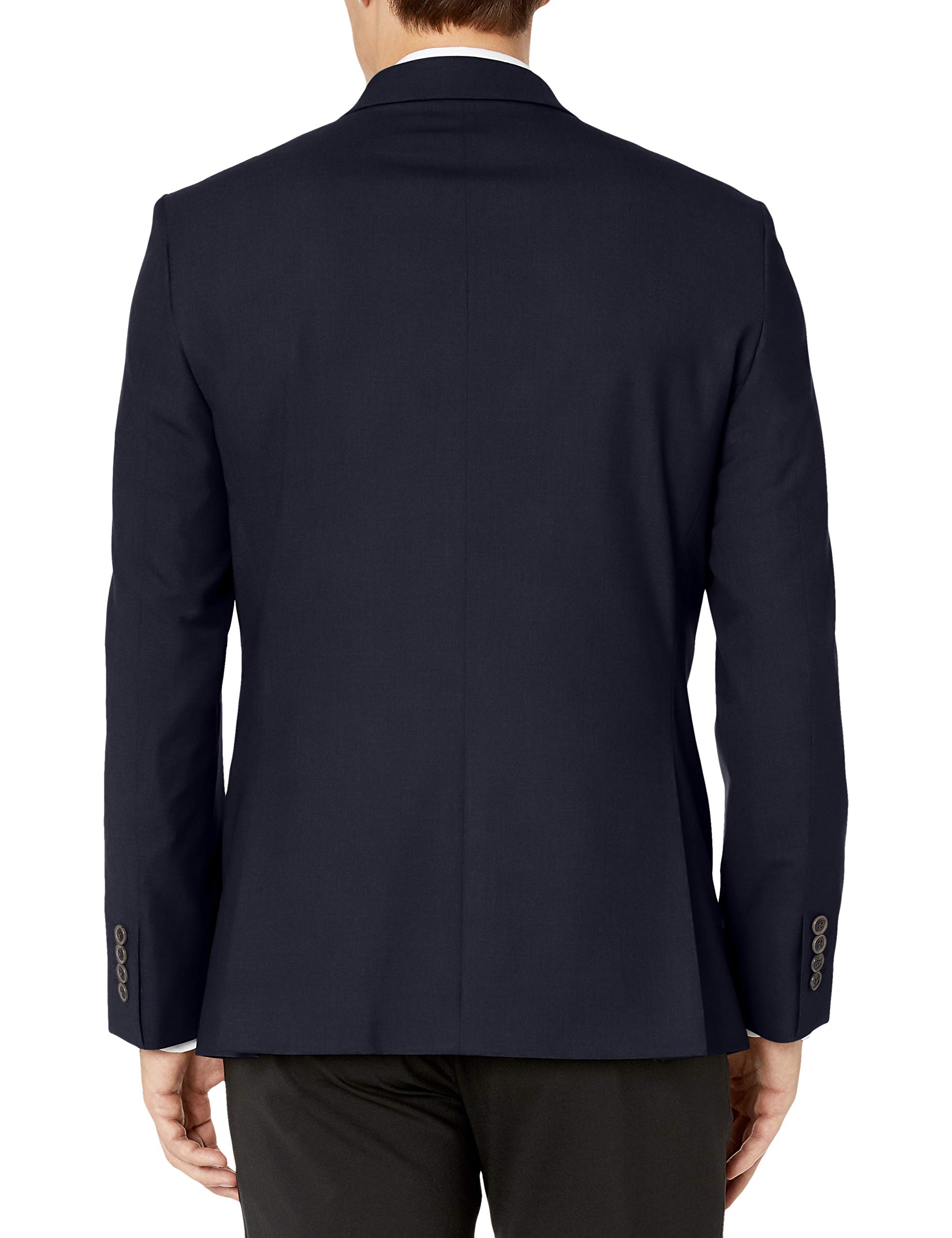 Amazon Essentials Men's Long-Sleeve Stretch Blazer - Classic Fit Button Front Jacket for Business, Office & Formal Occasions