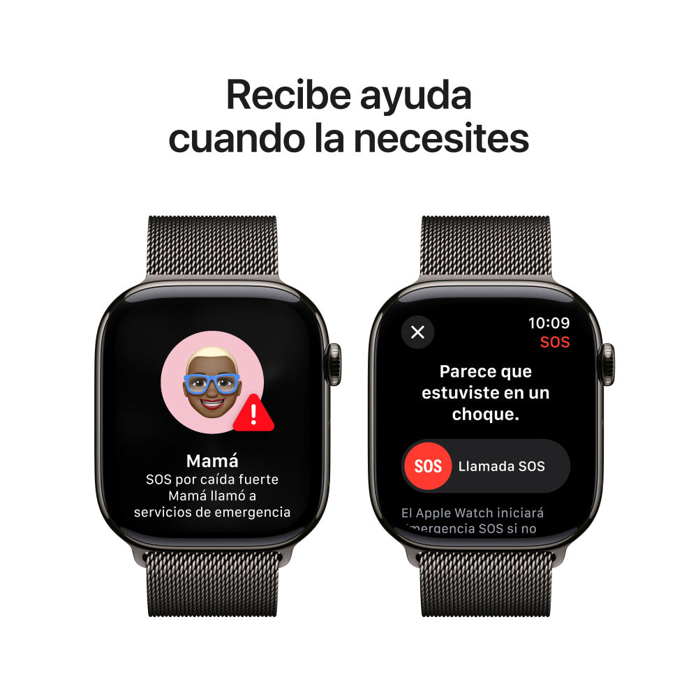 Apple Watch Series 10 GPS + Cellular 46mm Titanium Case with Slate Milanese Loop Band S/M - Smartwatch for Fitness Tracking, Calls & Notifications - Perfect for Workouts, Business & Everyday Wear