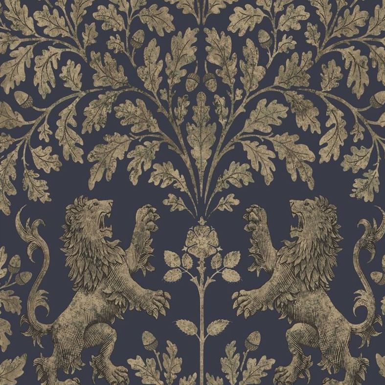 Cole & Son Boscobel Oak Gold Novelty Wallpaper - Premium Peel & Stick Wallpaper for Living Room, Bedroom, and Home Decor