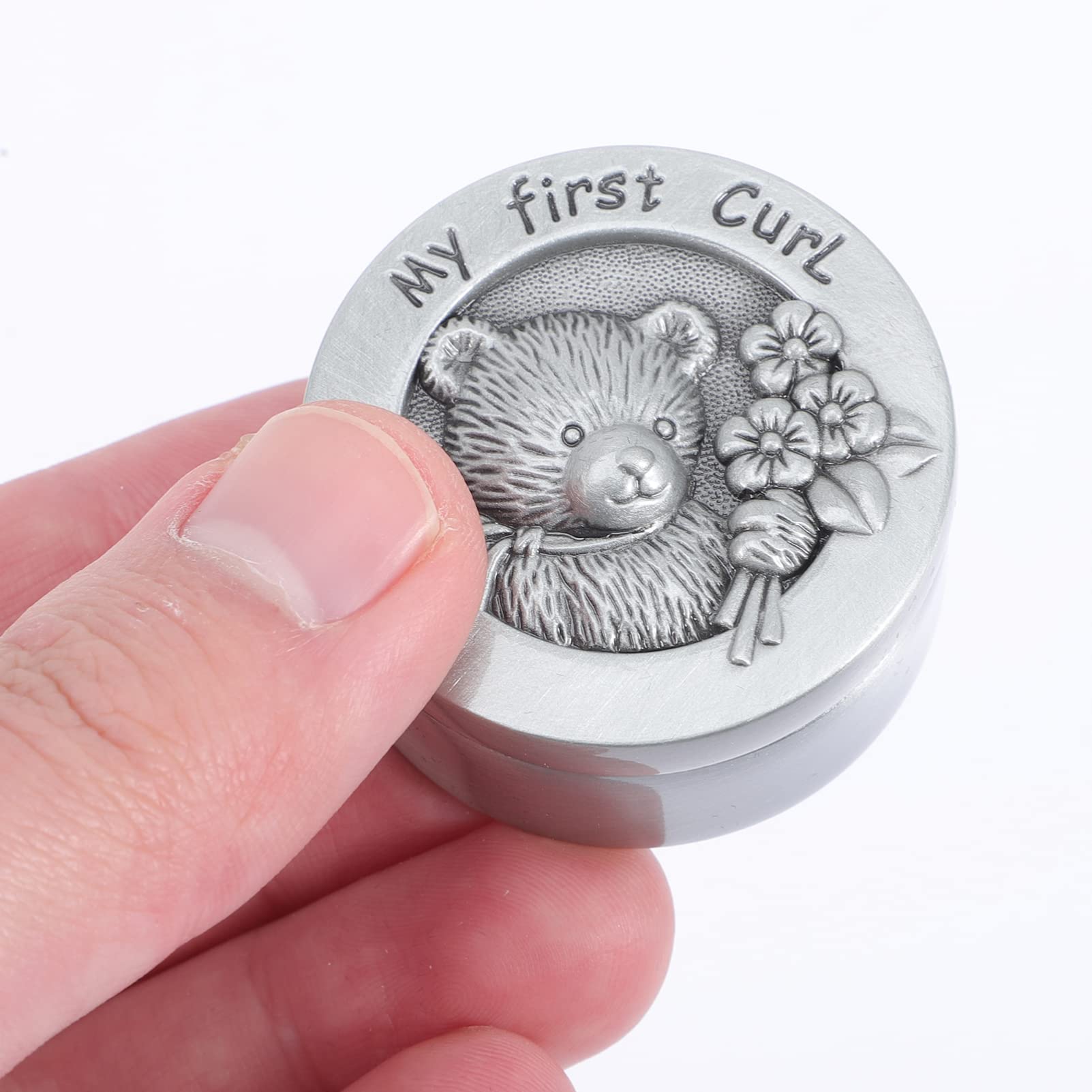 CIMAXIC Stainless Steel Baby Keepsake Box - Fetal Hair & Teeth Saver, Memory Box for Newborn First Hair & Tooth Collection, Perfect Baby Shower Gift & Milestone Organizer for Parents