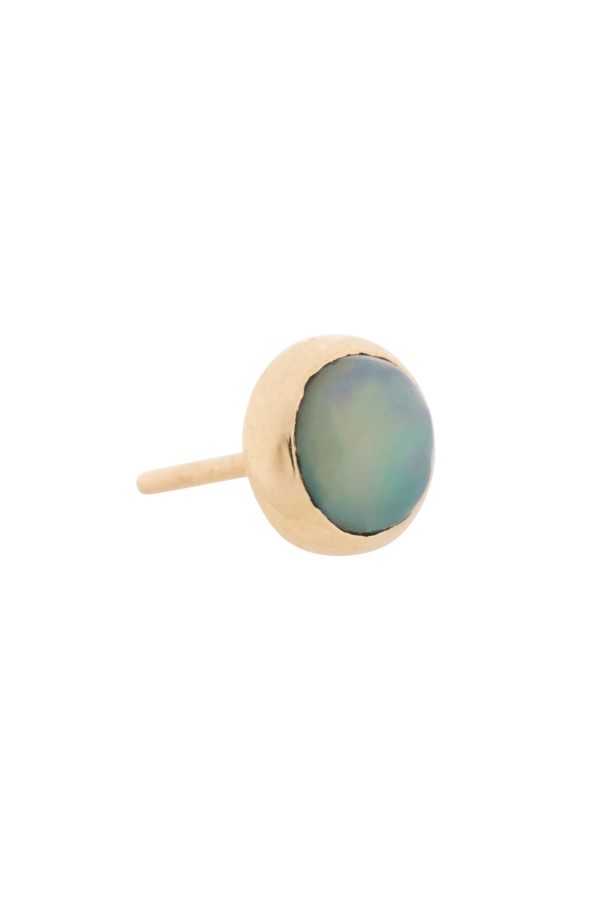 Opal Stud Earrings for Women - Genuine Natural Opal Stone Earrings - Hypoallergenic Sterling Silver Studs - Perfect for Everyday Wear, Gifts & Special Occasions