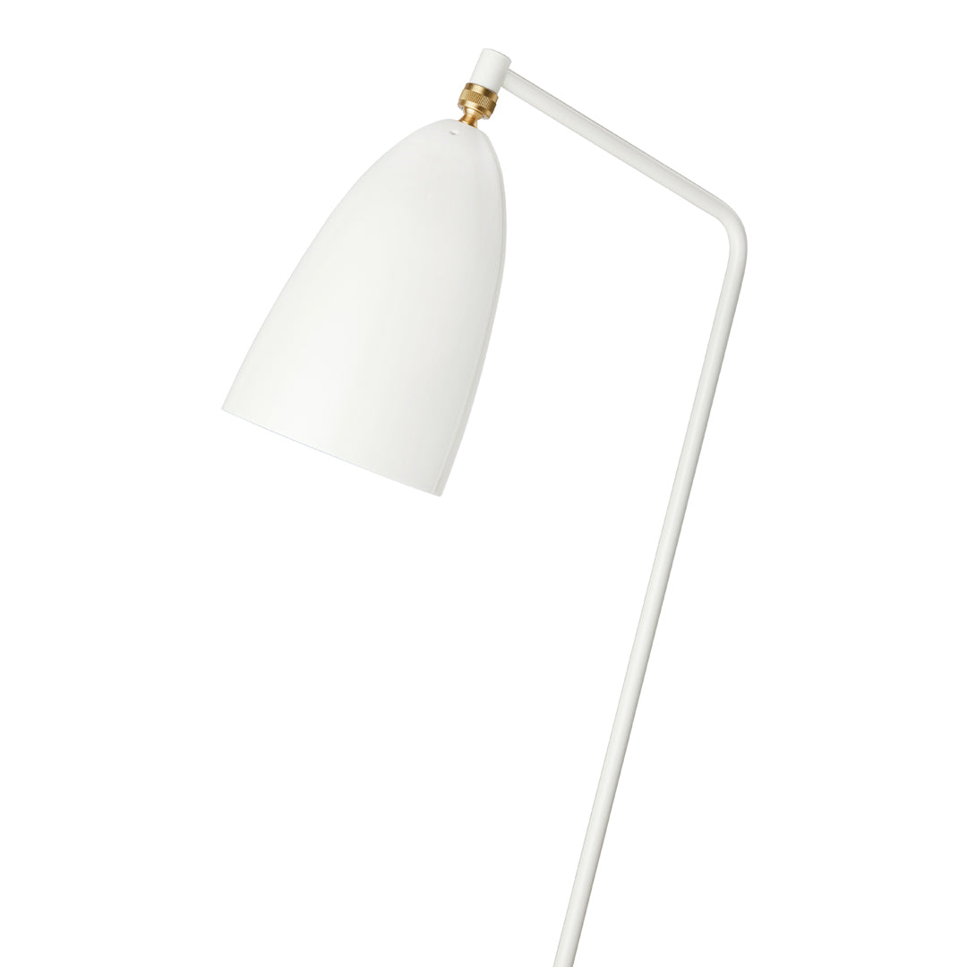 Modern Grossman Gräshoppa Adjustable Floor Lamp - Scandinavian Design for Living Room, Bedroom & Office - Bright LED Reading Light with Flexible Gooseneck