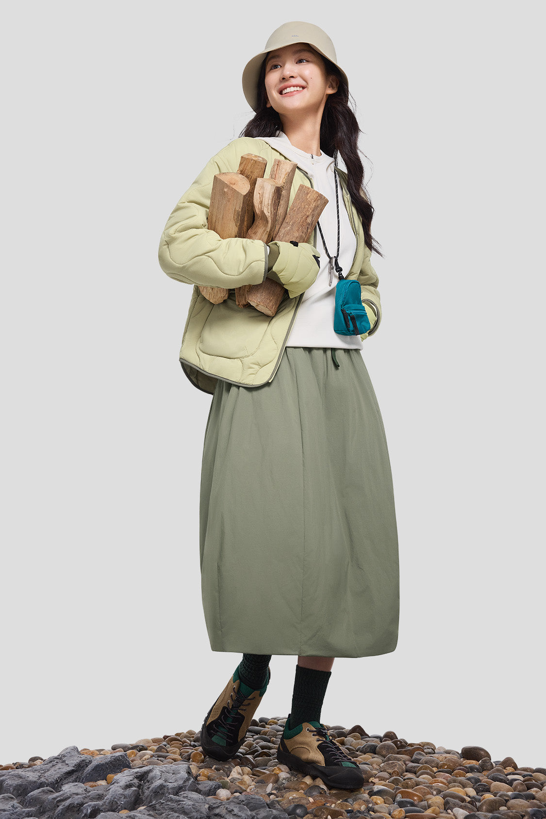 StormFeather Women's Water Repellent Down Skirt - Winter Warm Windproof Puffer Skirt for Outdoor Activities & Cold Weather Fashion