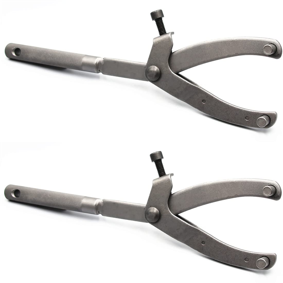 2PCS Adjustable Spanner Wrench for Motorcycle Flywheel, Clutch Hub, Rotor & Sprockets - Fan Clutch Removal Tool - Motorcycle Repair & Maintenance Accessories (Perfect for DIY Bike Servicing & Professional Mechanic Use)