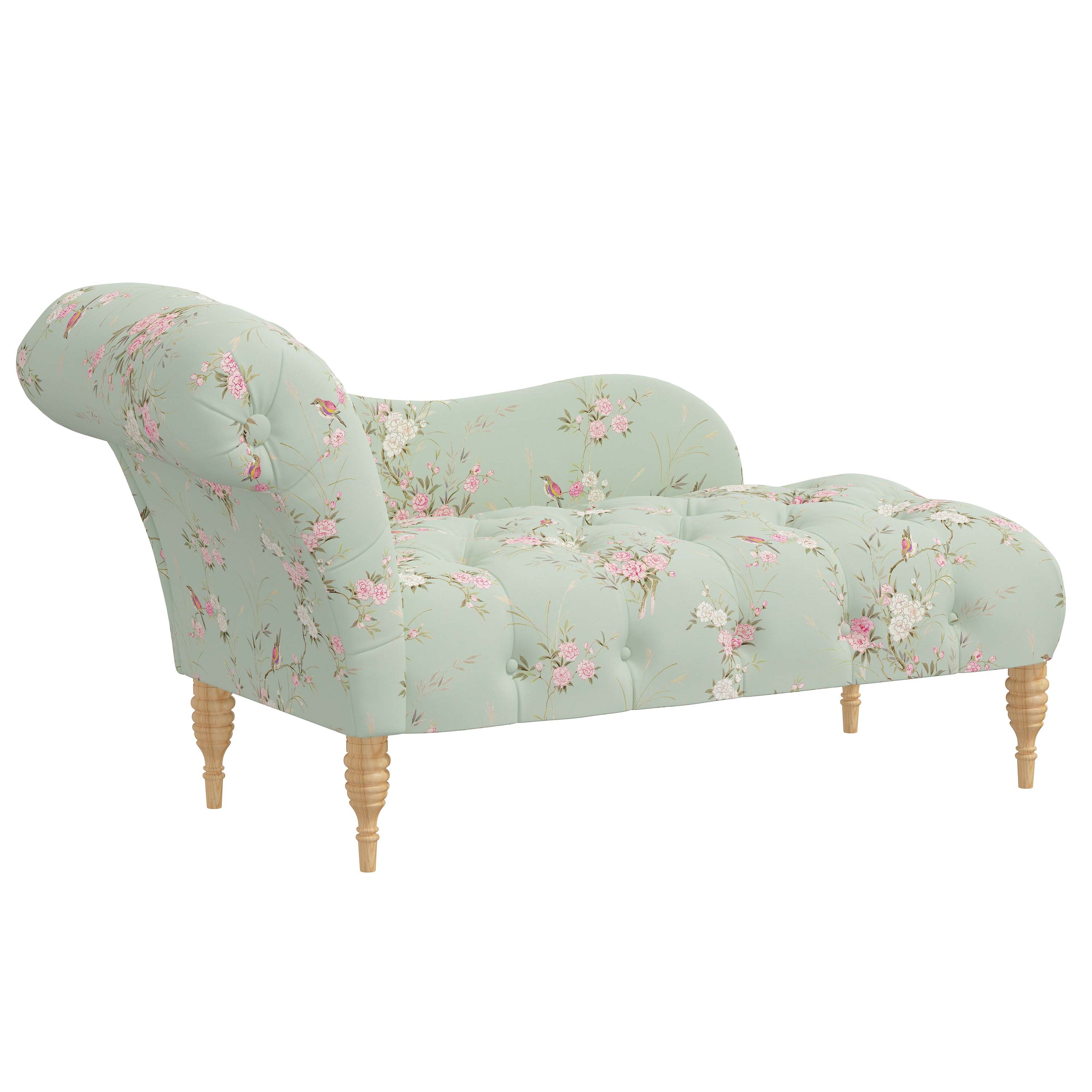 Rowen Chaise Lounge Chair - Modern Accent Furniture for Living Room, Bedroom & Patio - Stylish Upholstered Seating with Wooden Legs - Perfect for Relaxing, Reading & Decorating Your Home
