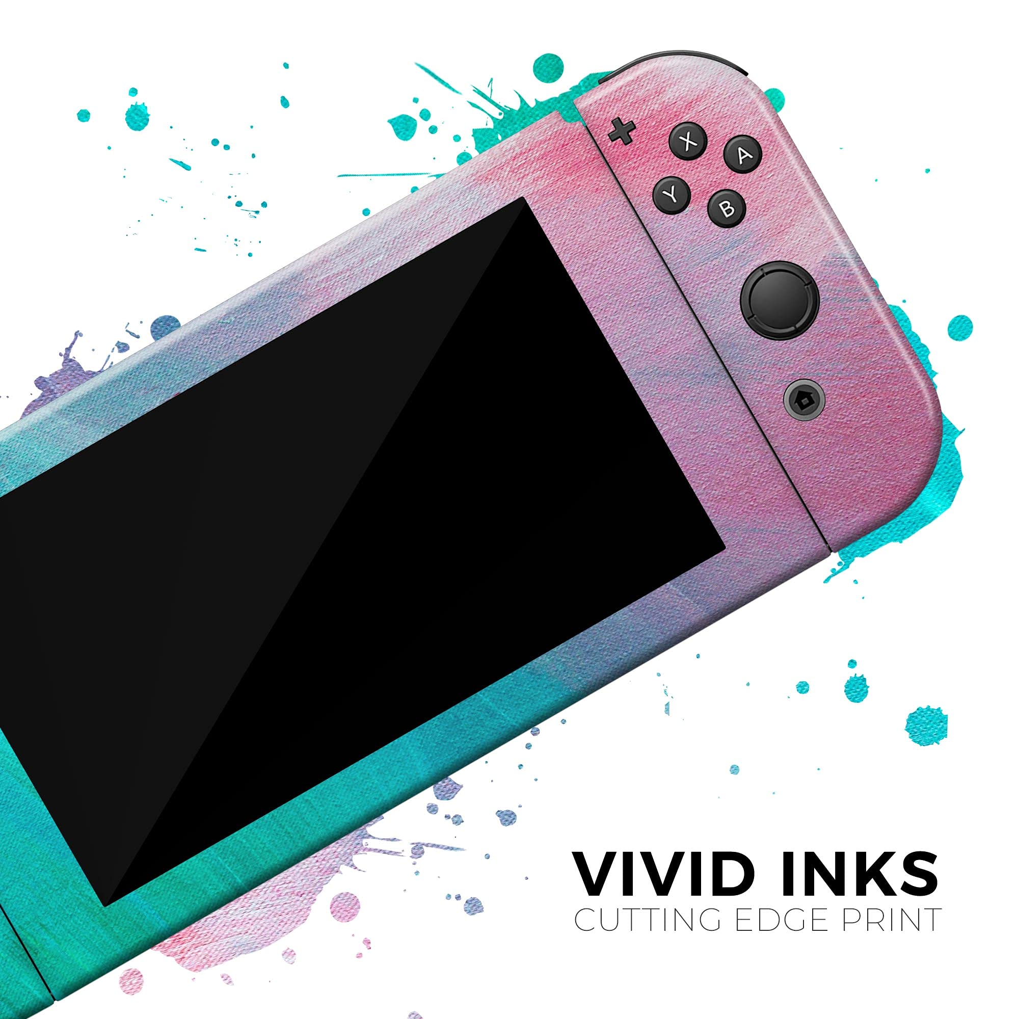 Nintendo Switch Skin Decal - Removable Scratch-Resistant Vinyl Wrap Cover - Pastel Marble Design - Compatible with Switch Console Bundle - Perfect for Gaming Protection & Customization