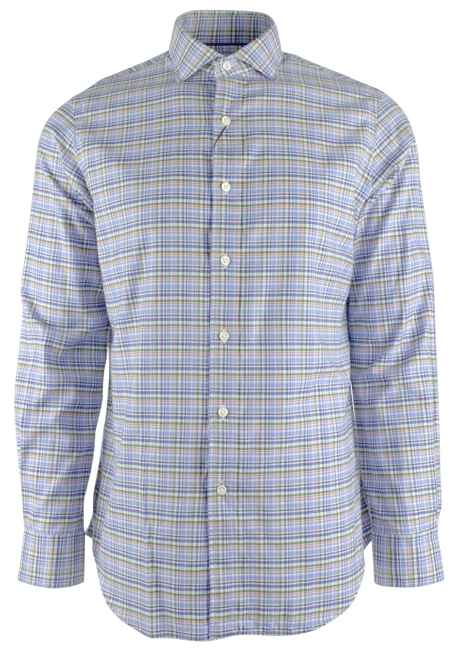 Men's Classic Plaid Oxford Long Sleeve Button Down Shirt - Casual Business Wear for Office, Dating & Outdoor Activities - Size B-M