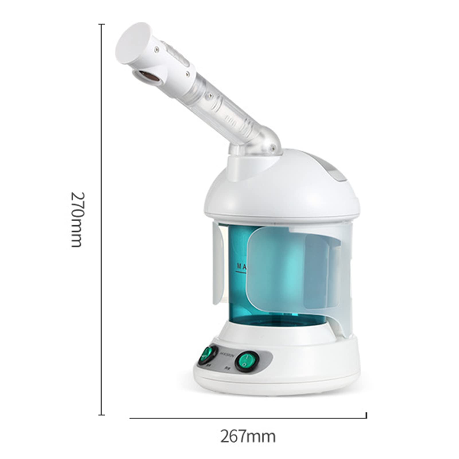 EXCLUZO 360° Ionic Facial Steamer with Hot Spray - Deep Moisturizing Skin Care for Home Spa & Relaxation - Perfect for Hydration, Blackhead Removal & Glowing Skin