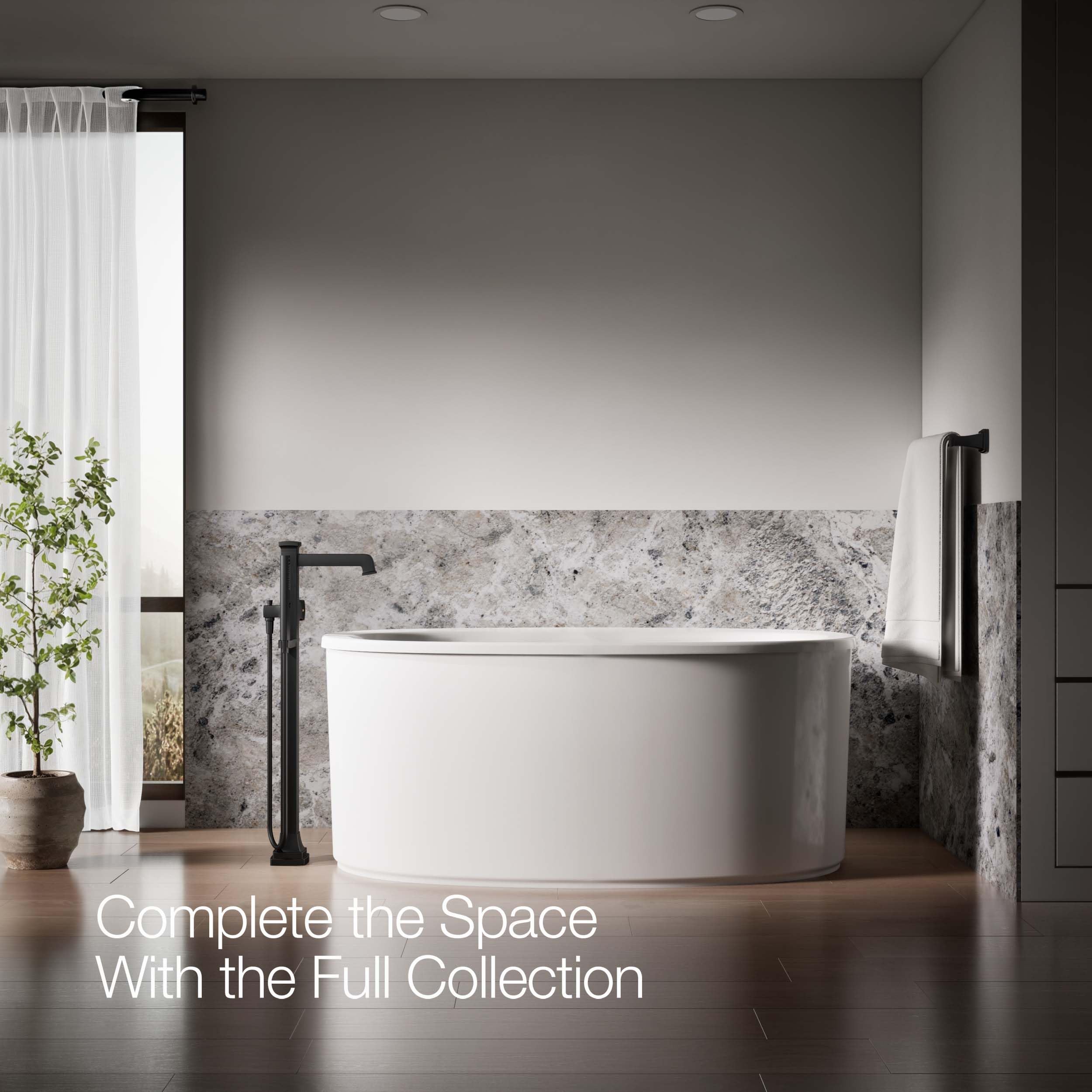 KOHLER RIFF® Freestanding Bath Faucet Trim - Modern Bathroom Fixture for Bathtub & Spa Relaxation