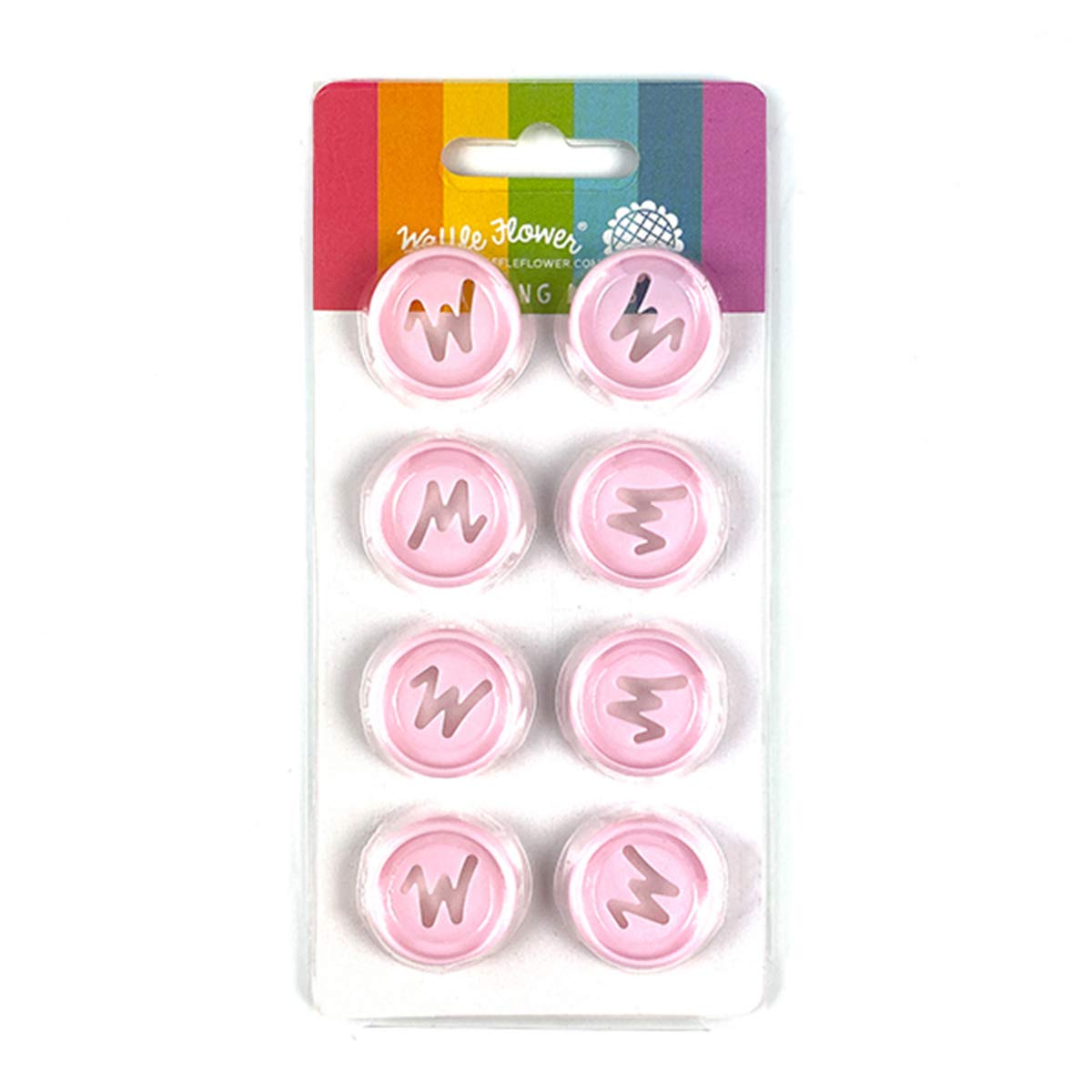 Pink Waffle Flower Binding Discs for Scrapbooking, Card Making & DIY Crafts - Perfect for Handmade Albums, Journals & Paper Projects