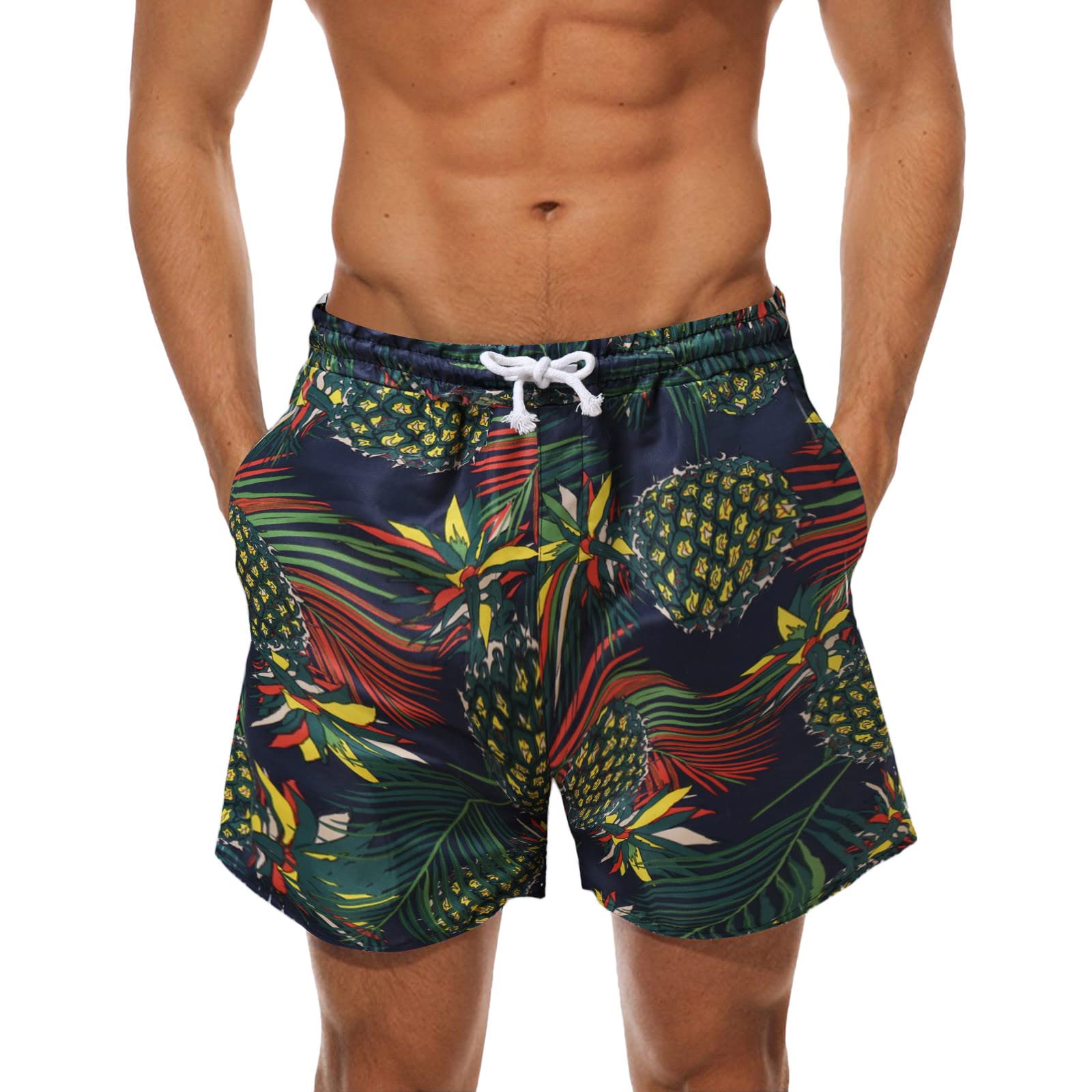 **Men's Quick Dry Swim Trunks with Mesh Lining - Comfortable Bathing Suits for Swimming, Beach & Pool Activities**