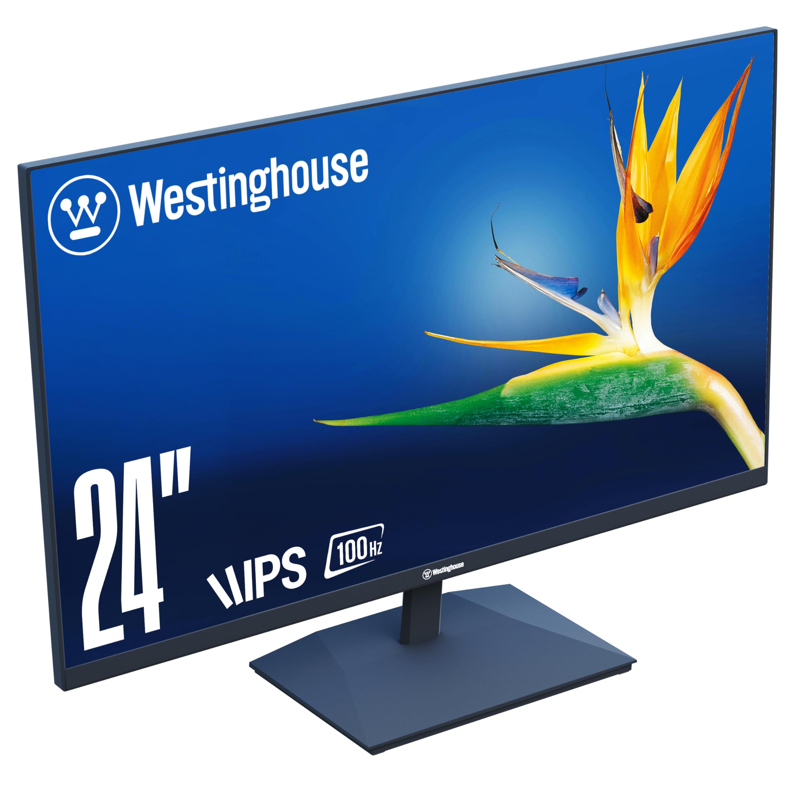 Westinghouse 24 Inch 100Hz Full HD IPS Computer Monitor with Adaptive Sync, Built-in Speakers, HDMI & VGA - Blue Light Filter for Eye Protection - Ideal for Home Office, Work, Gaming & Productivity