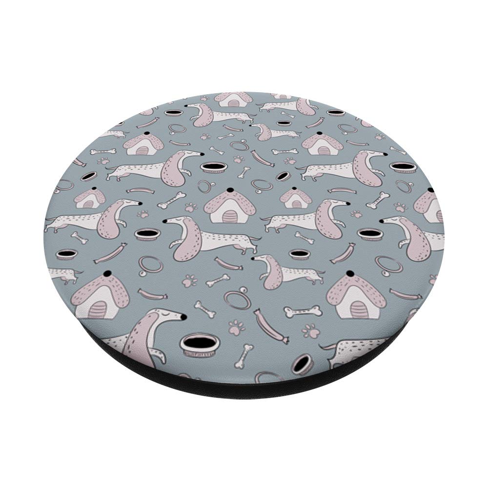 Dachshund Dog Lover Gift - Swappable PopSockets PopGrip with Cute Puppy Pattern - Perfect for Pet Owners, Dog Breed Enthusiasts & Animal Lovers - Great for Phones, Tablets & Daily Use