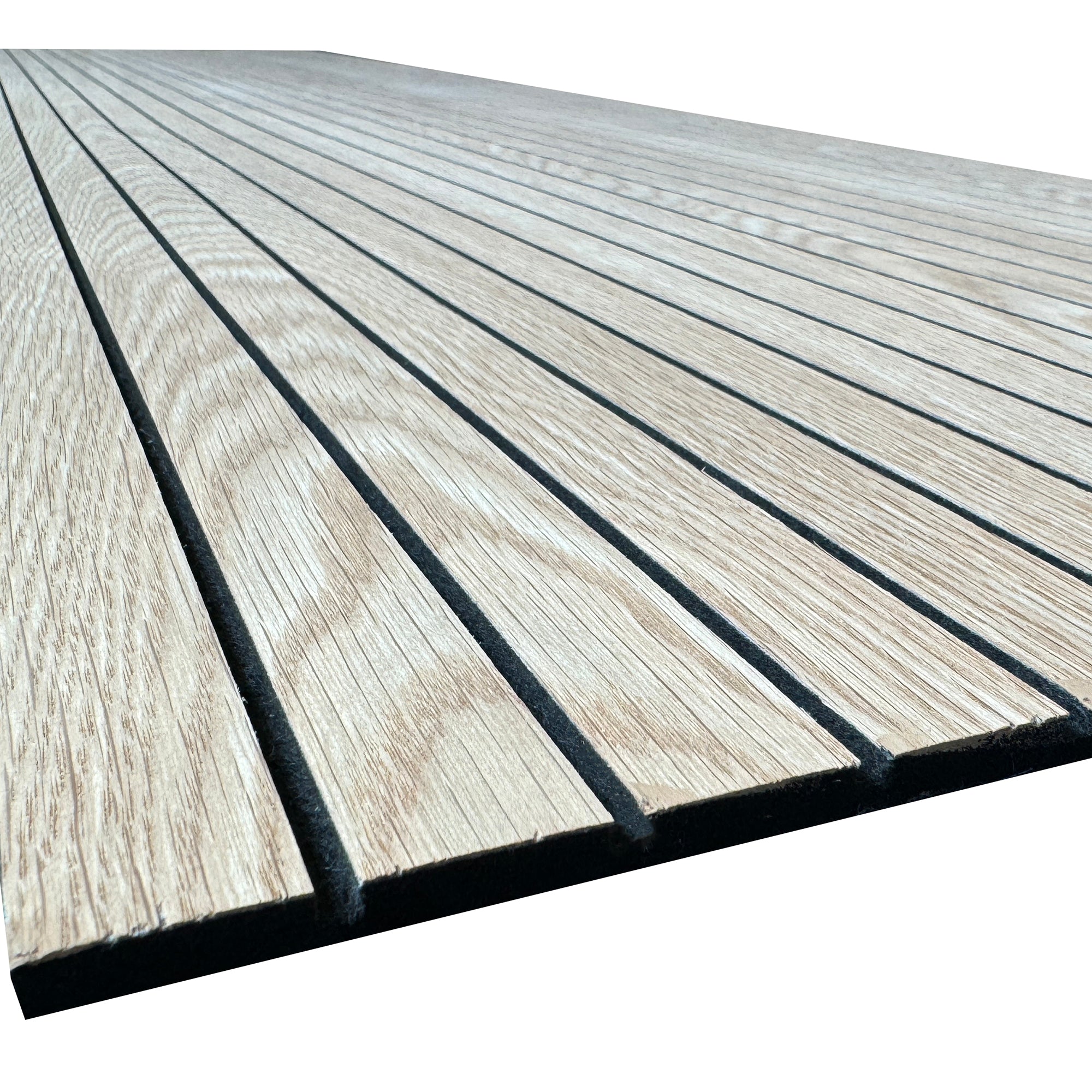 WOODFLEX Flexible Acoustic Wood Slat Wall Panel - Oak Veneer 2700mm x 600mm Slim Design for Home Theater & Office Soundproofing