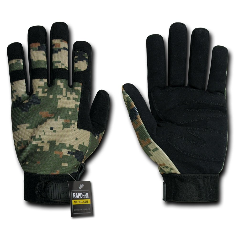 Rapdom Tactical Digital Camo Gloves - Military Grade Shooting Gloves for Hunting, Airsoft & Outdoor Activities | Touchscreen Compatible & Breathable Design