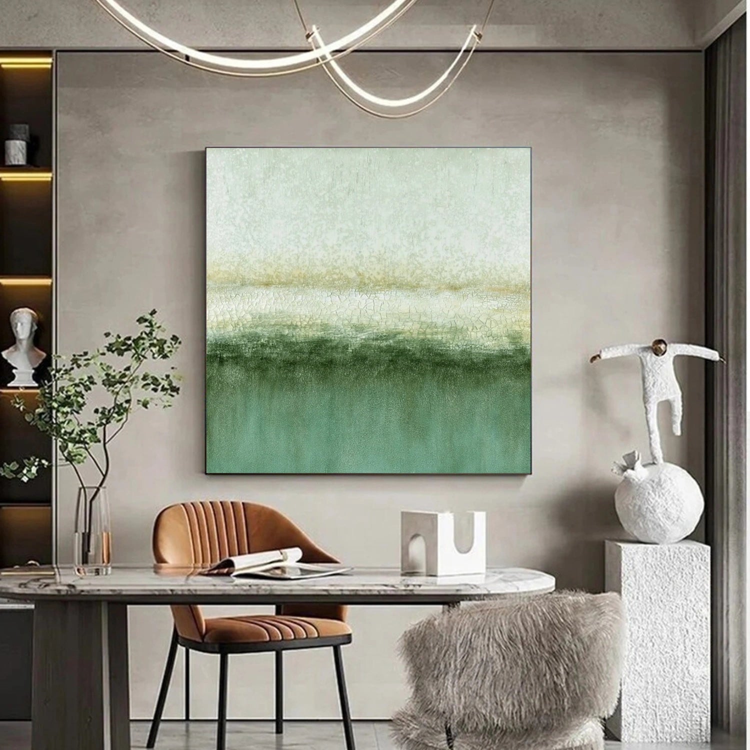 Abstract Painting #AB 428 - Modern Wall Art for Home & Office Decor | Unique Handmade Canvas Artwork for Living Room, Bedroom & Workspace