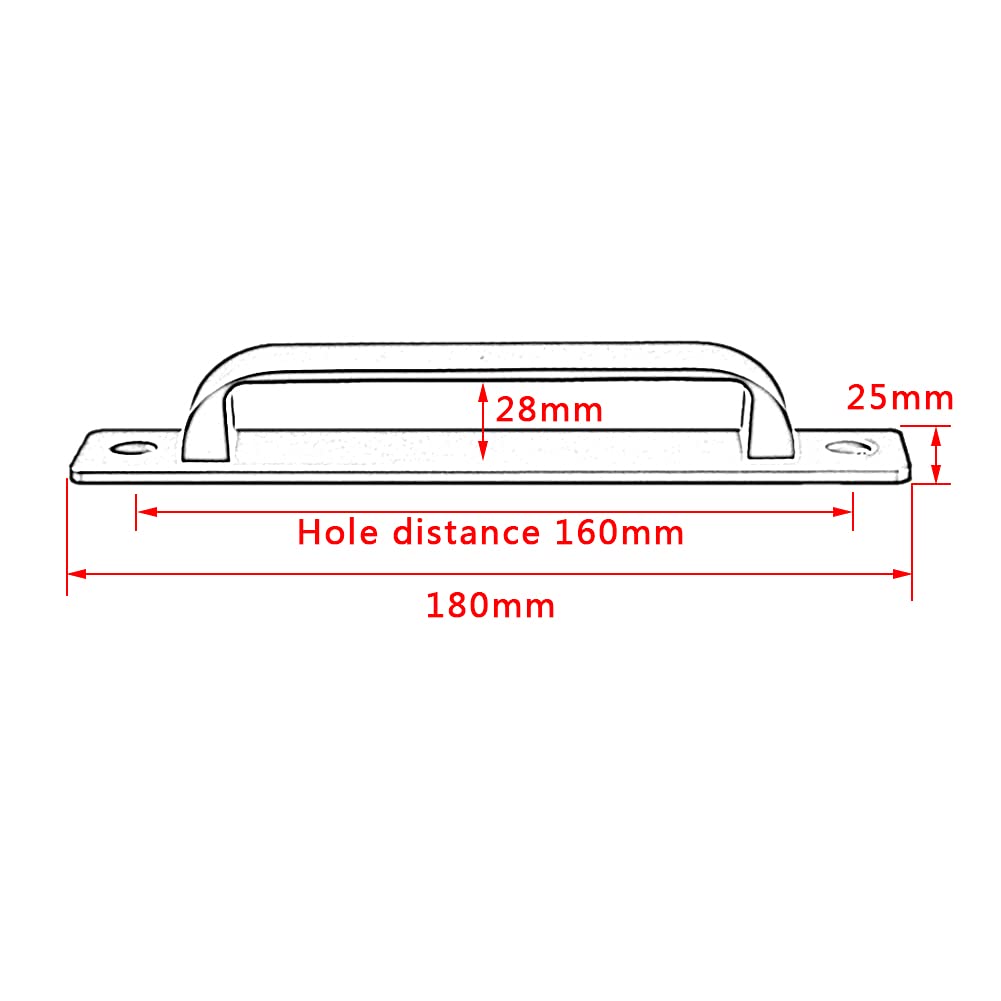 Stainless Steel Sliding Door Handle for Kitchen Cabinets, Wardrobes & Closets - Durable Push Pull Hardware for Smooth Operation - Perfect for Modern Home & Office Furniture Installation