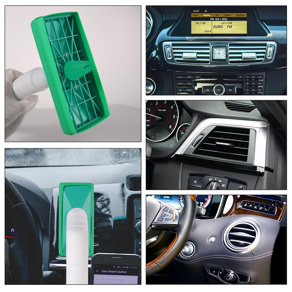 Men's Jewel Cooler - Car AC Vent Extender for Cooling & Warming, Easy-to-Use Air Vent Hose for Comfort While Driving (White) | Perfect for Long Road Trips & Summer Commutes