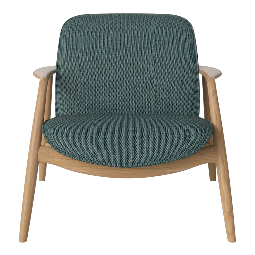 Bowie Lounge Chair - Modern Accent Chair for Living Room, Bedroom & Office - Comfortable Upholstered Armchair with Wooden Legs - Perfect for Relaxing, Reading & Decorating Your Home