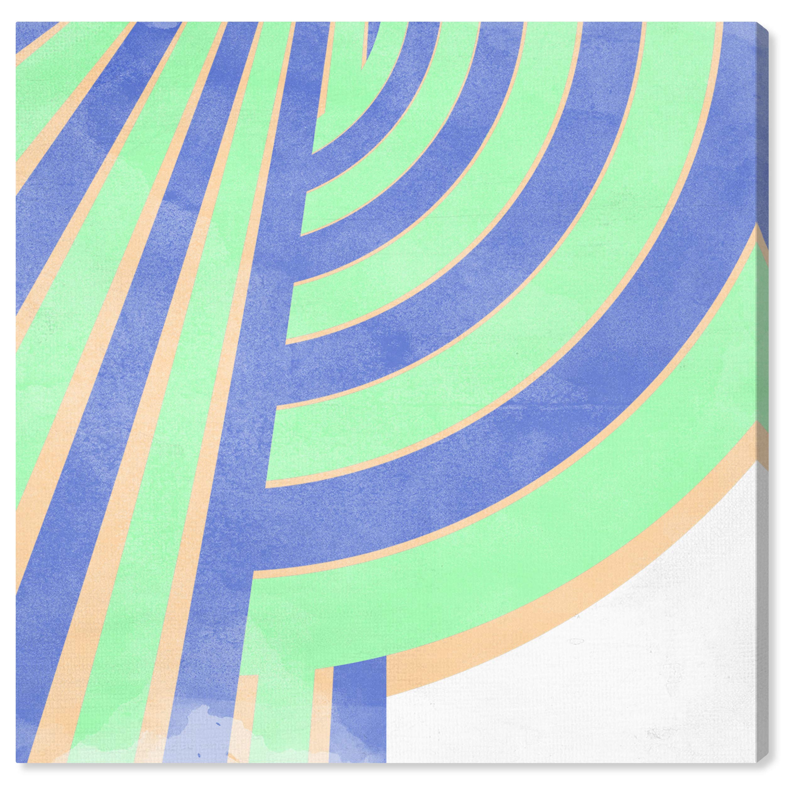 Abstract Wall Art Canvas Print 'Pastel Pathways' - 24