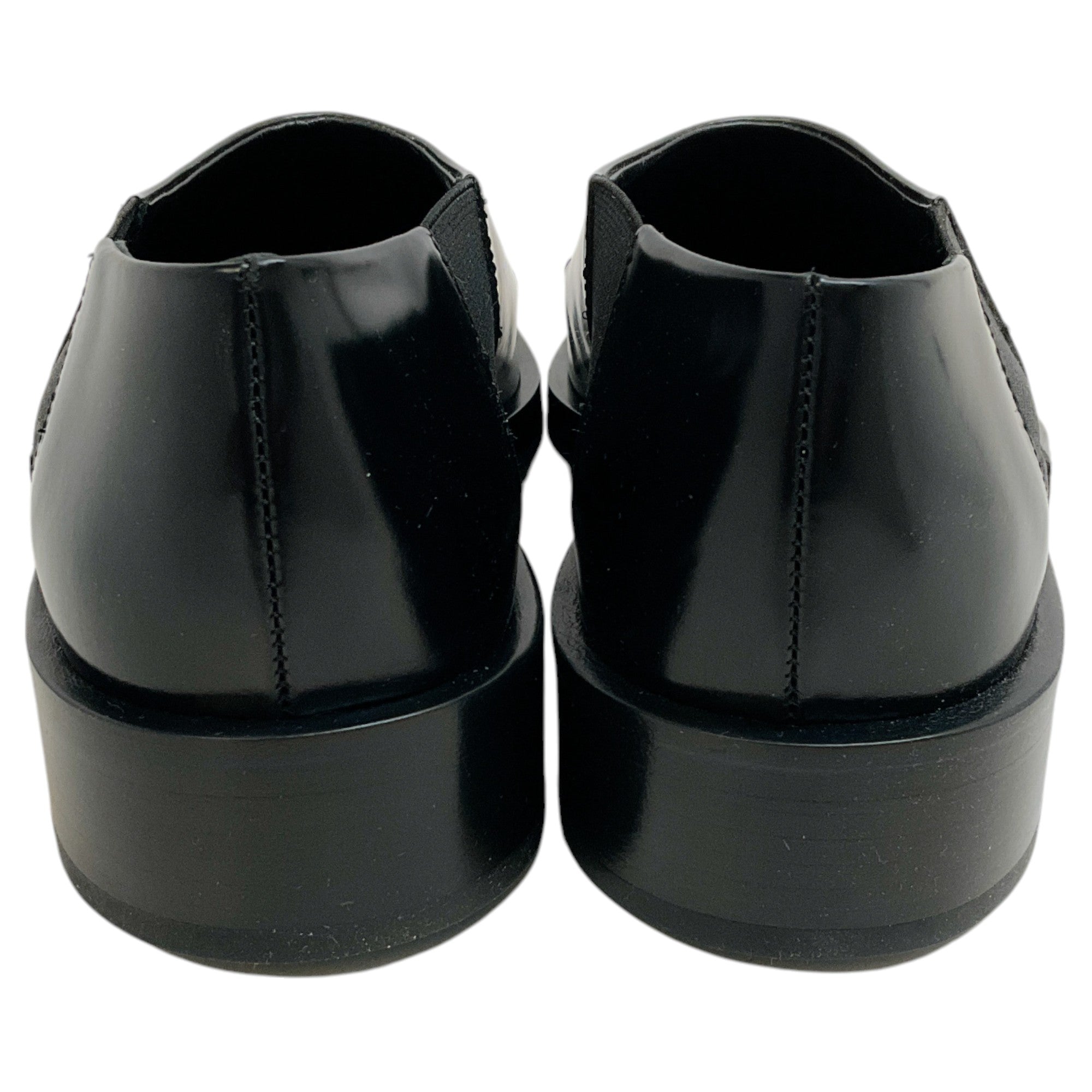 Jil Sander Black Leather Pointed Toe Flat Loafers for Women - Classic Comfortable Slip-On Shoes for Office, Business & Casual Wear
