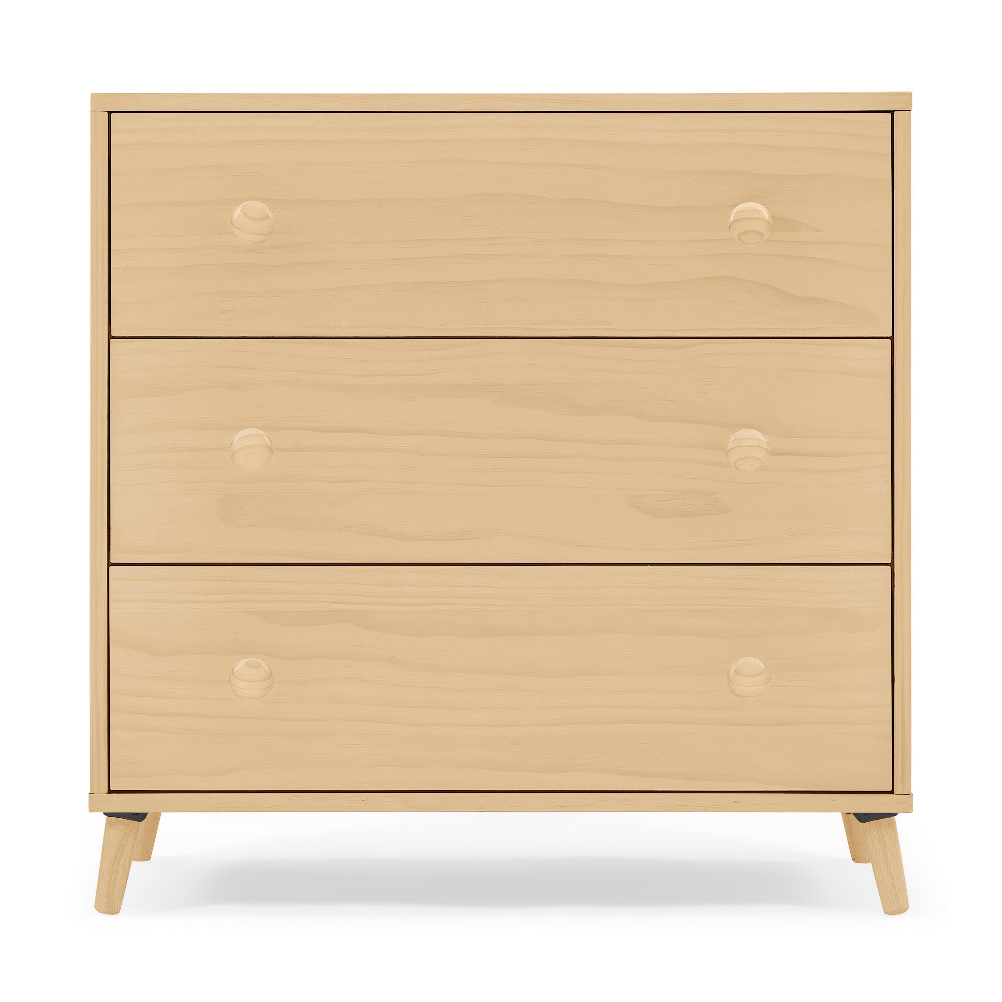 Jordan 3-Drawer Dresser with Interlocking Drawers - Sturdy Bedroom Storage Furniture for Clothes & Accessories | Perfect for Master Bedroom, Guest Room or Dorm Organization