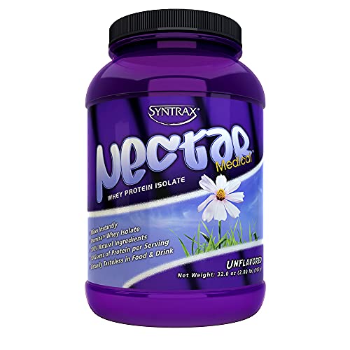 Nashua Nutrition Syntrax Nectar Unflavored Protein Powder - 2lb (907g) - Vegan, Low Calorie, Sugar-Free, Gluten-Free & Lactose-Free Whey Protein Isolate - Ideal for Smoothies, Baking & Post-Workout Recovery