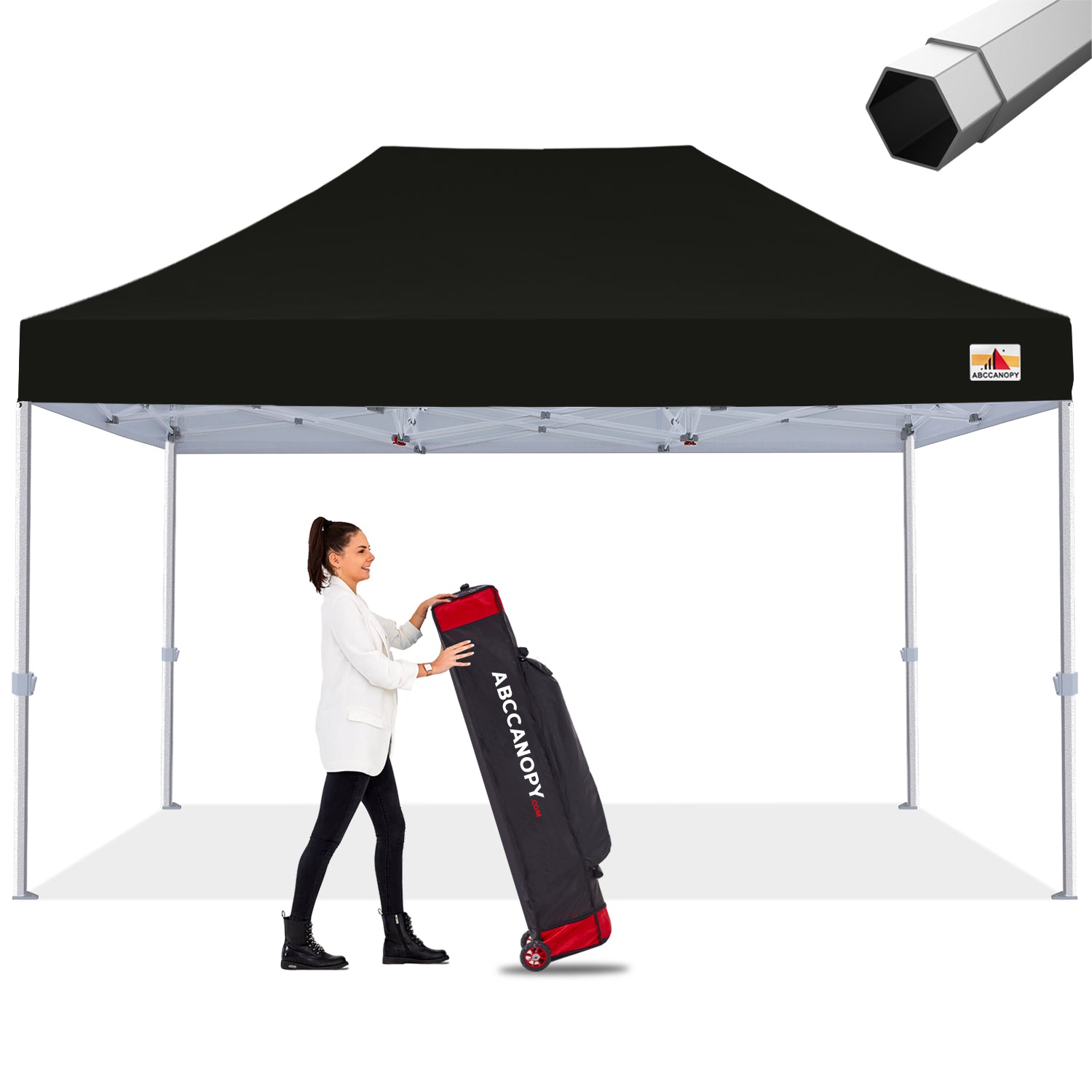 ABCCANOPY S2 Premium Heavy Duty 8x8/10x10/10x15/10x20 Pop Up Canopy Tent - Waterproof & UV Protection Instant Shelter for Outdoor Events, Parties, Camping, and Beach Use