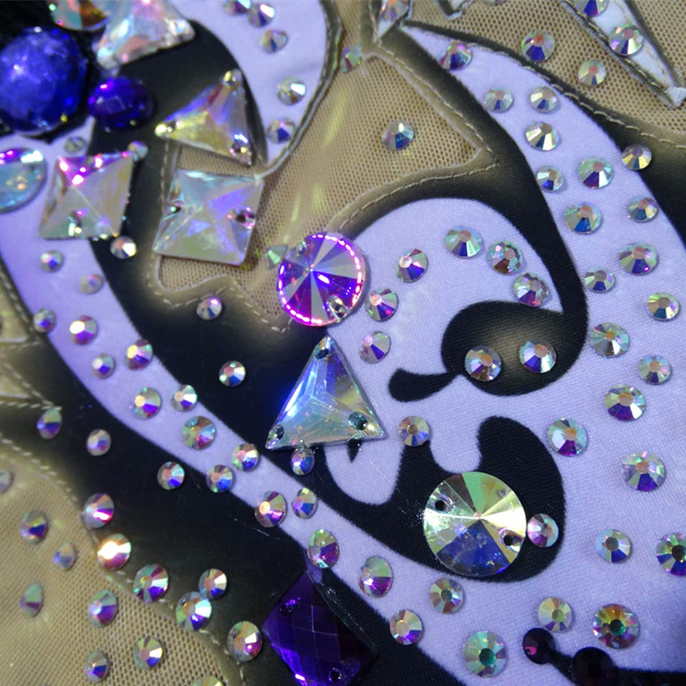 LIUHUO Purple Rhythmic Gymnastics Leotard for Girls & Women - Stretchable Dance Costume for Competition, Performance, and Practice - Perfect for Ballet, Gymnastics, and Dance Recitals
