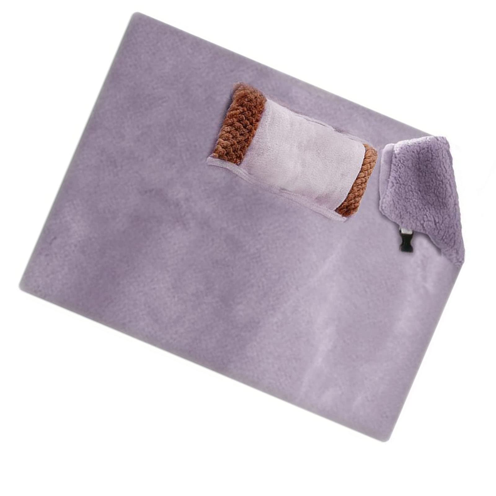 FOURTOC Cozy Plush Heated Blanket - Soft Electric USB Blanket | Machine Washable | Hand Warmer & Knee Pad | Perfect for Office, Home & Travel | Purple