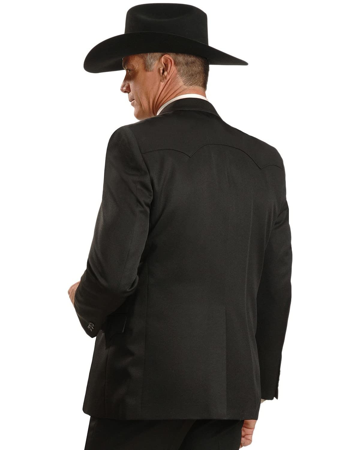 Circle S Men's Lubbock Suit Coat - Short, Regular & Tall Sizes - Black 40R US - Premium Western Blazer for Business Casual & Special Occasions