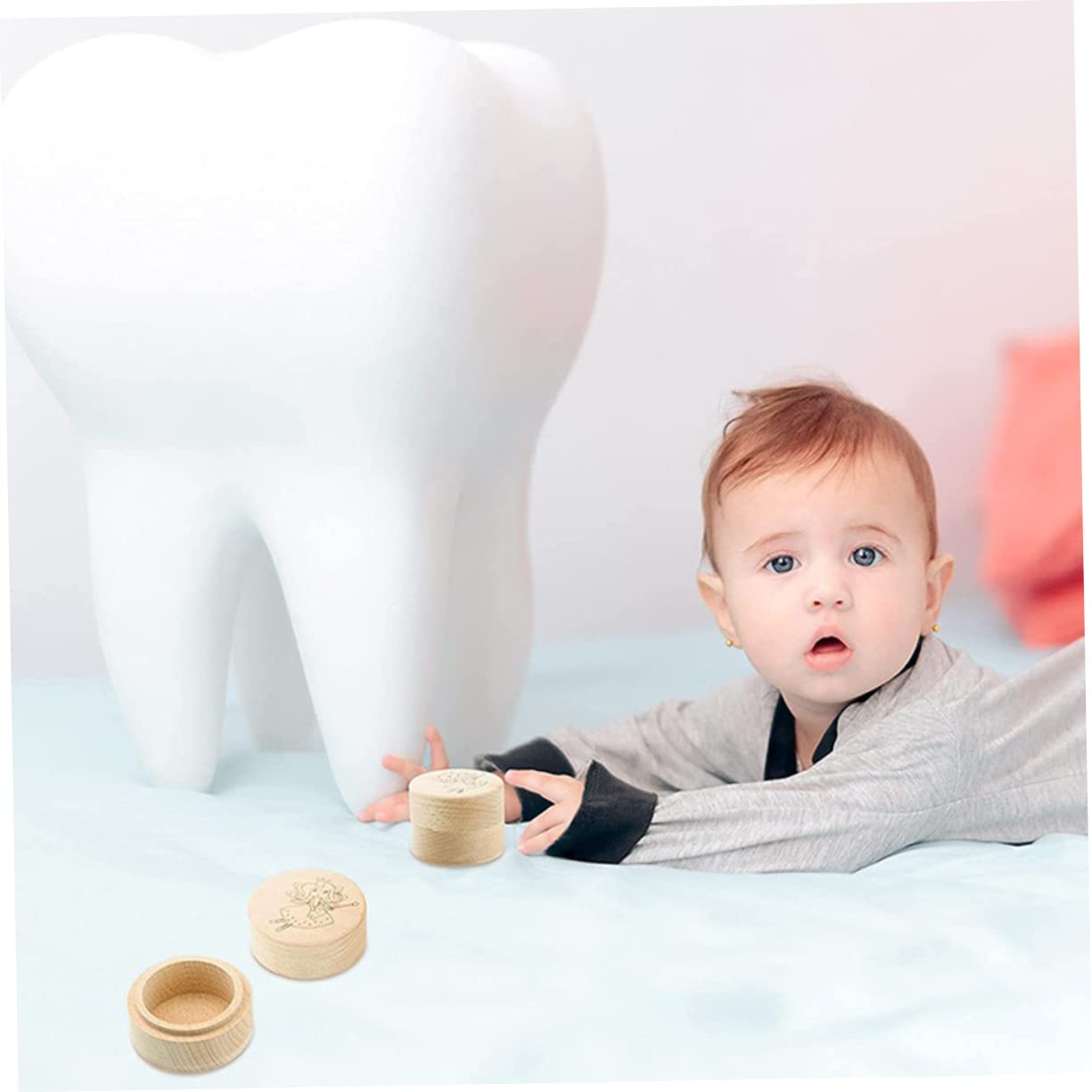 Yardenfun Wooden Tooth Fairy Box for Kids - Baby Tooth Keepsake Organizer for Boys & Girls - Perfect for First Lost Tooth Celebration & Memory Preservation