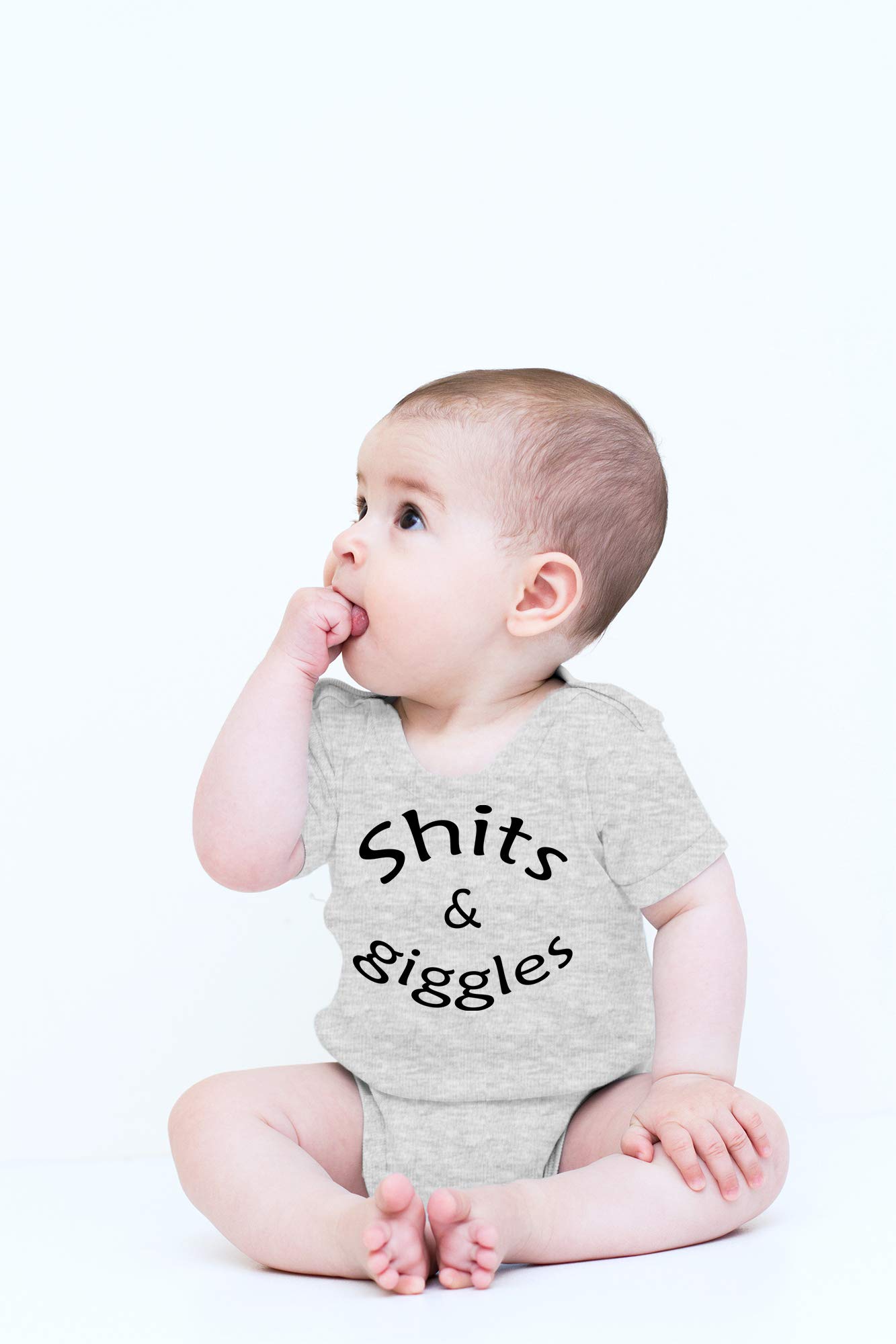 Funny Newborn Bodysuit Outfits for Boys & Girls | CBTwear Shits And Giggles Baby Clothes | Perfect for Playdates, Photo Shoots & Everyday Cuteness